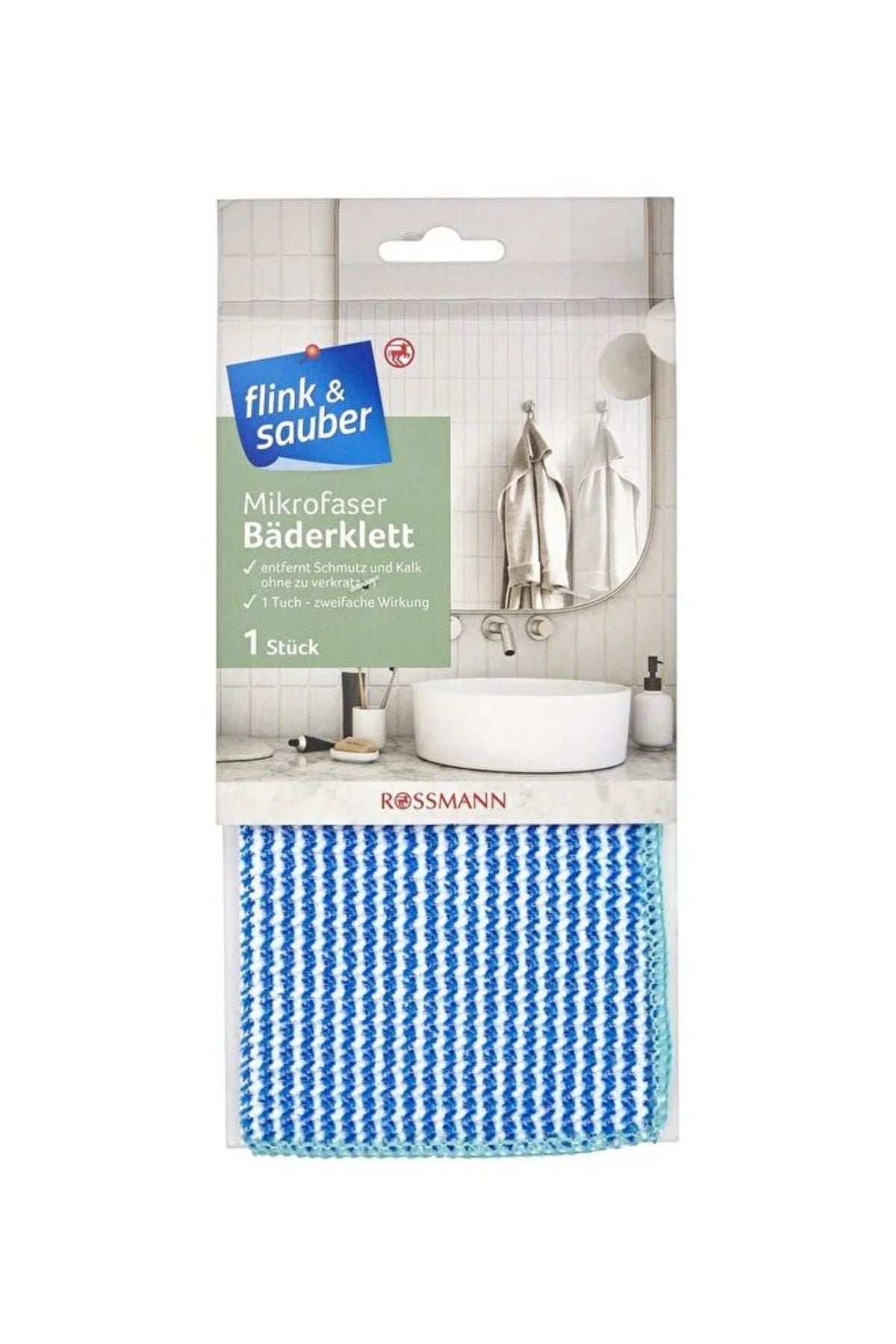 Mikrofiber Banyo Temizlik Bezi Tekli