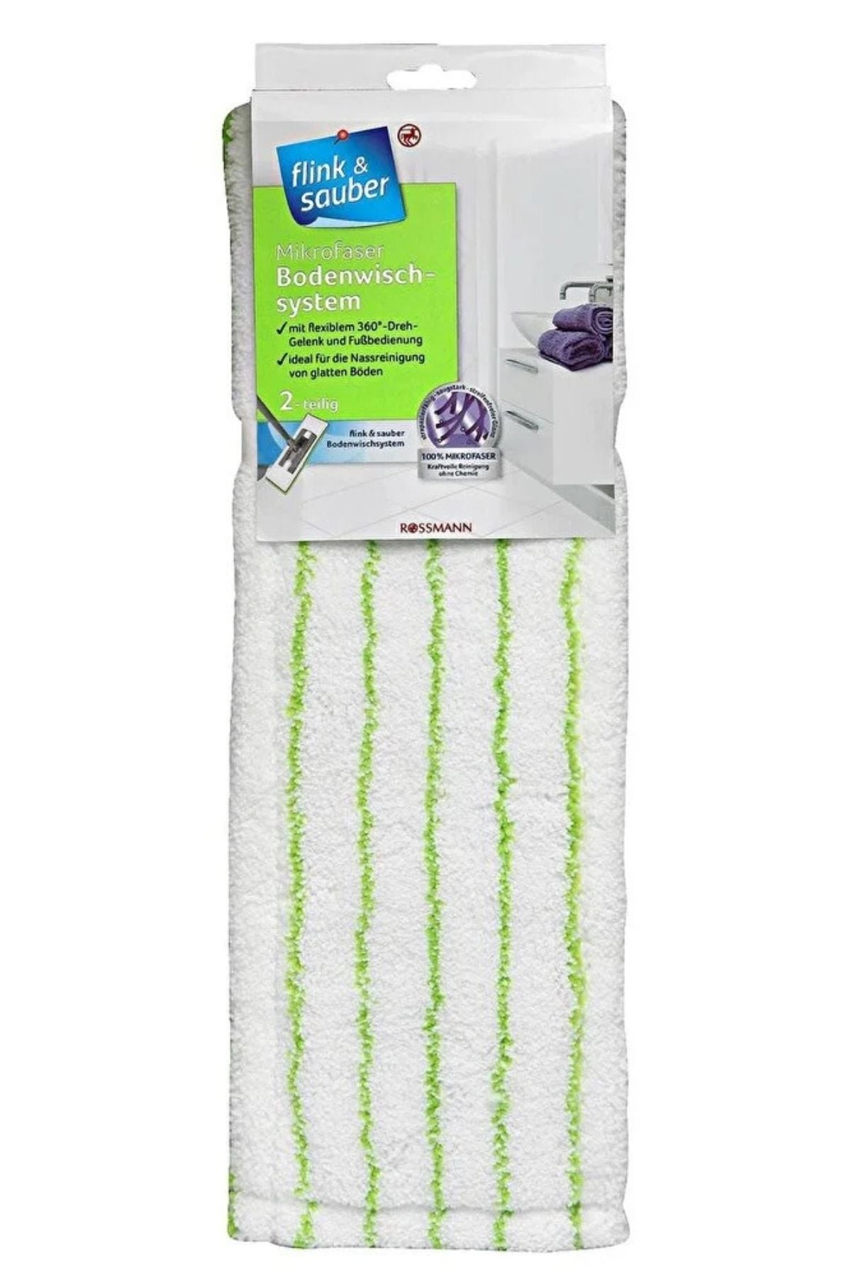 Mop Mikrofiber Yer Silme Sistemi 40x10,5 cm