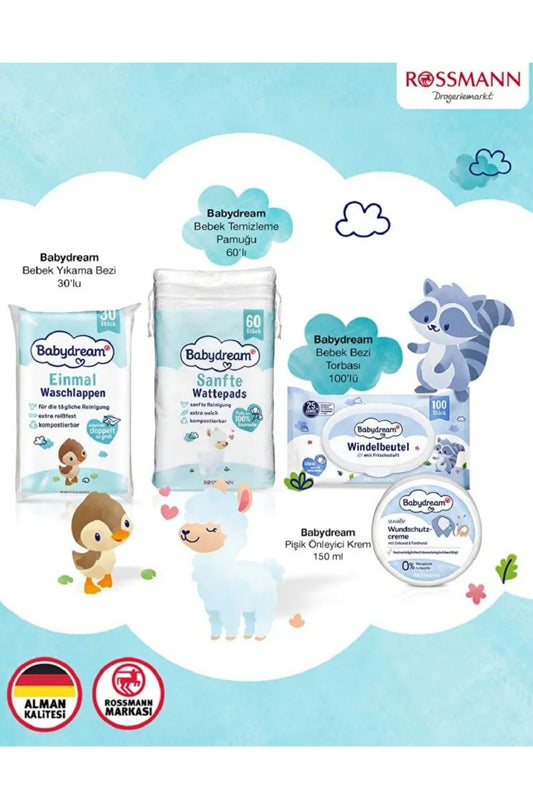 Bebek Yıkama Bezi Tek Kullanımlık 30 Adet
