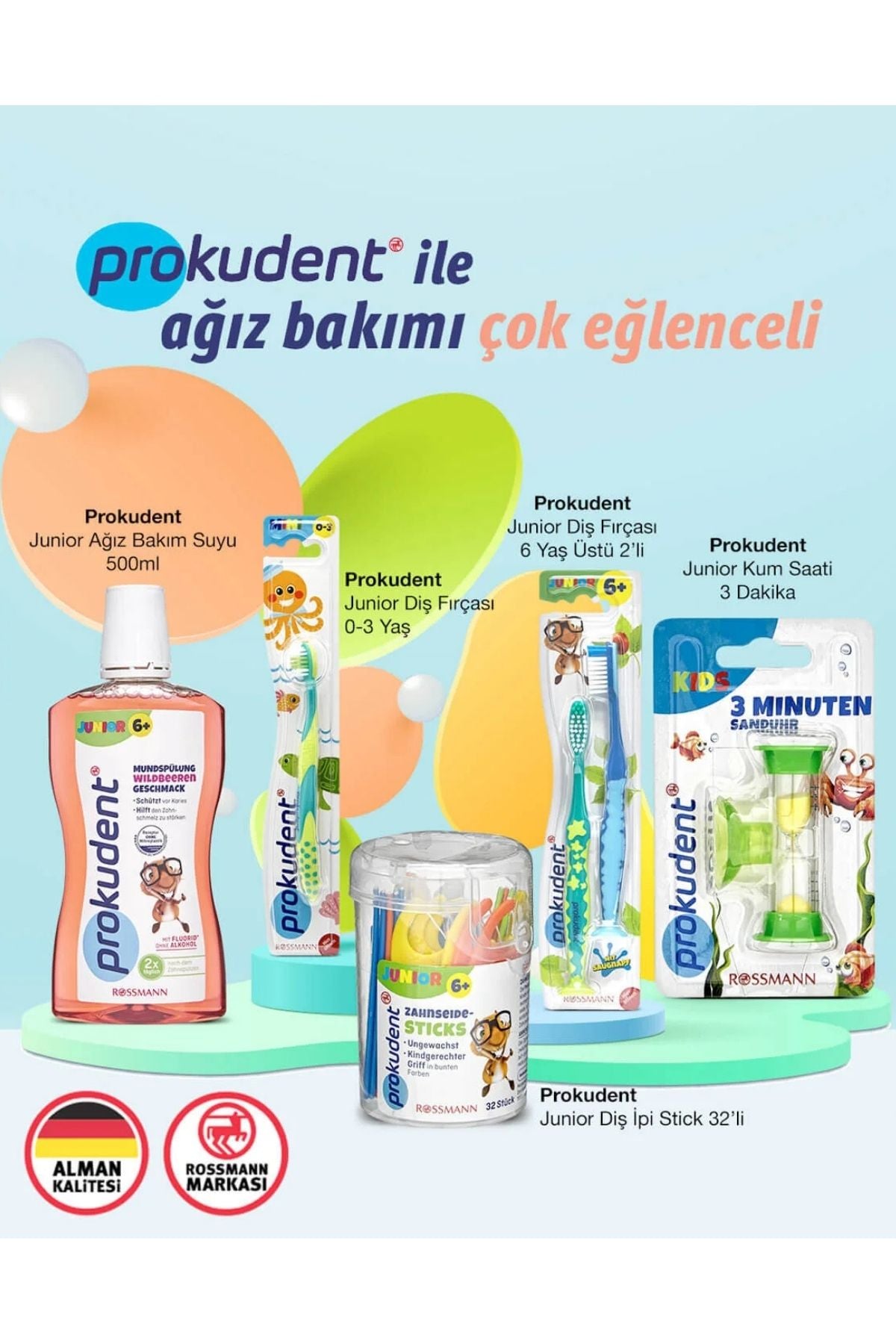 Çocuklar İçin Ağız Bakım Suyu 6 Yaş Üstü, Orman Meyve Aromalı 500 ml