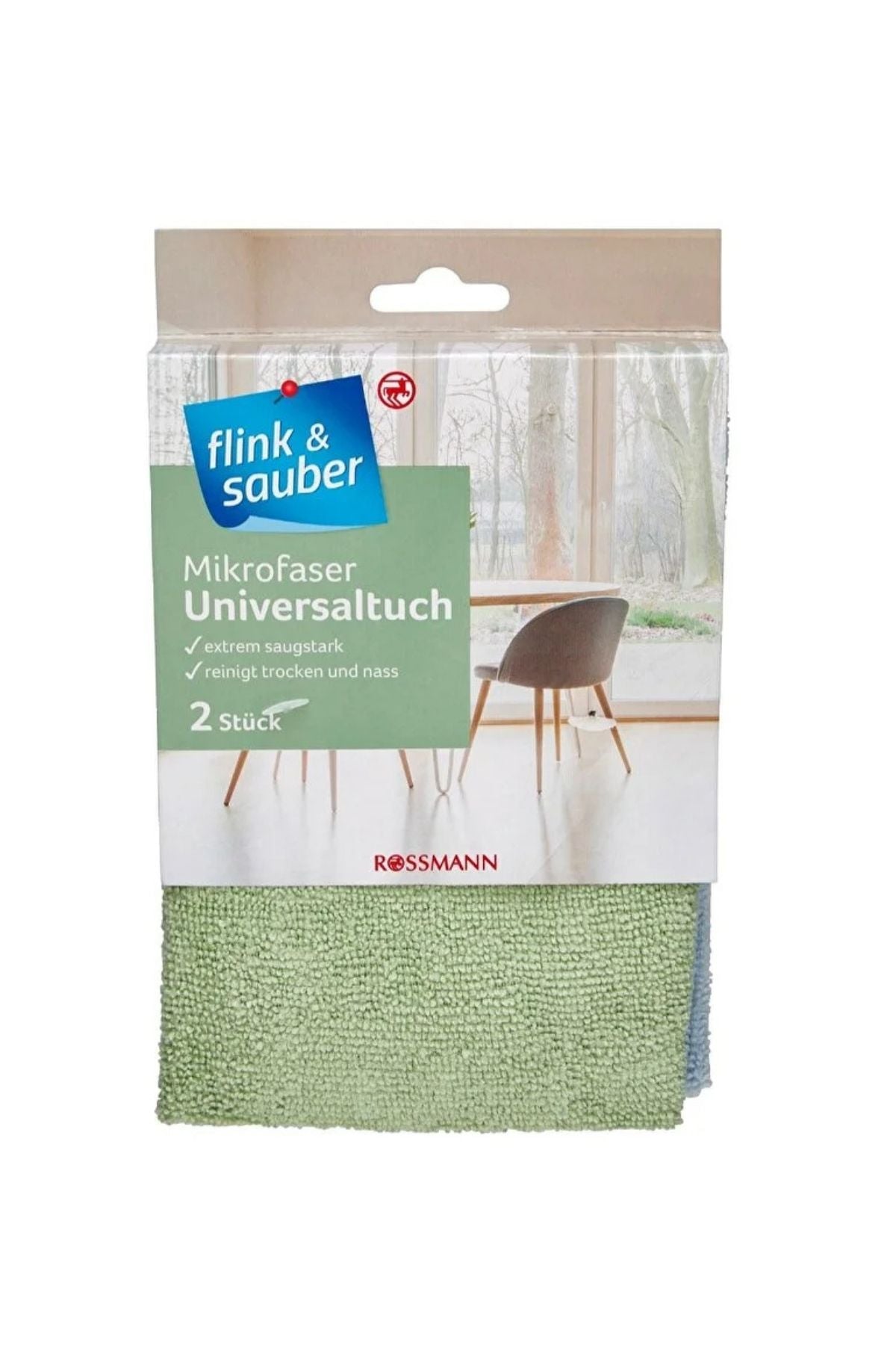 Mikrofiber Çok Emici Genel Temizlik Bezi 32x35 cm 2'Li