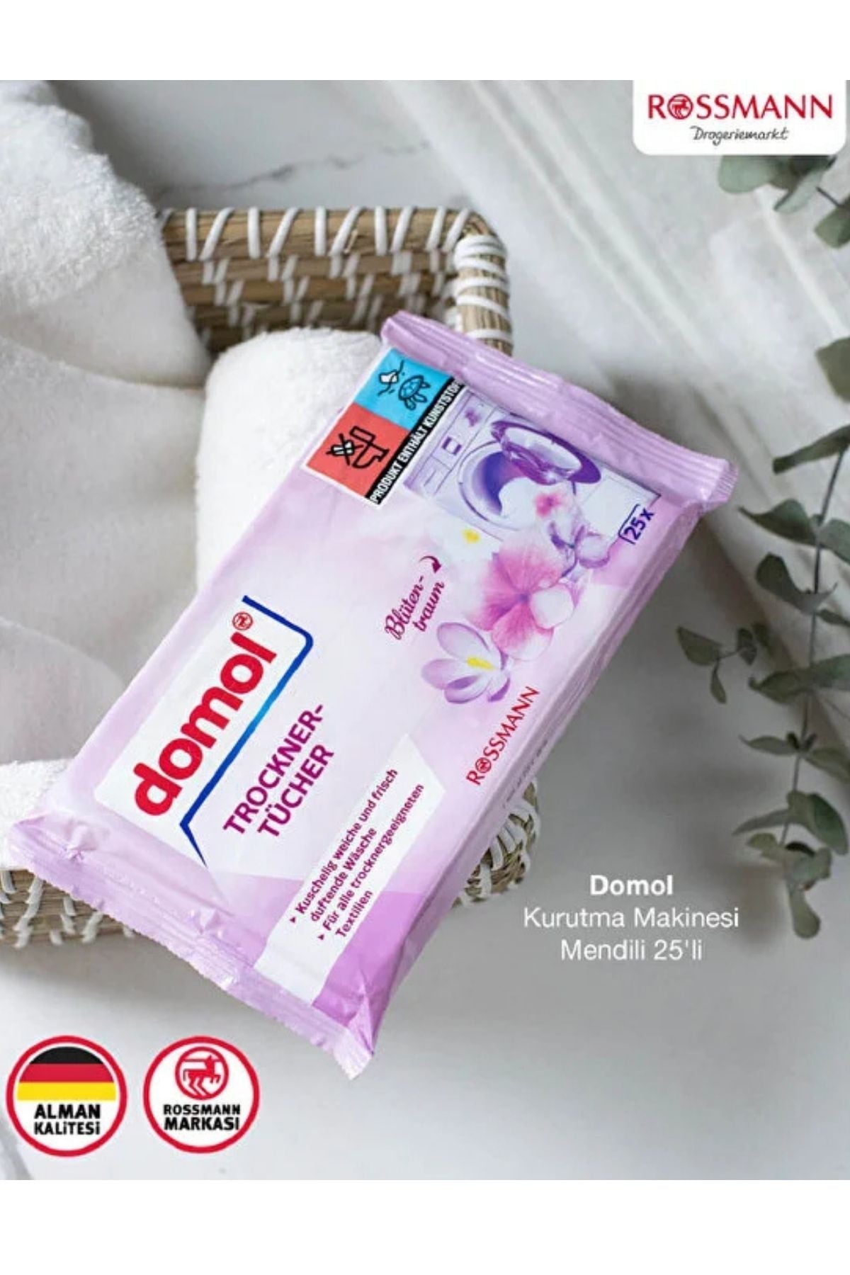 Kurutma Makinesi Mendili Çiçek Rüyası 25'li