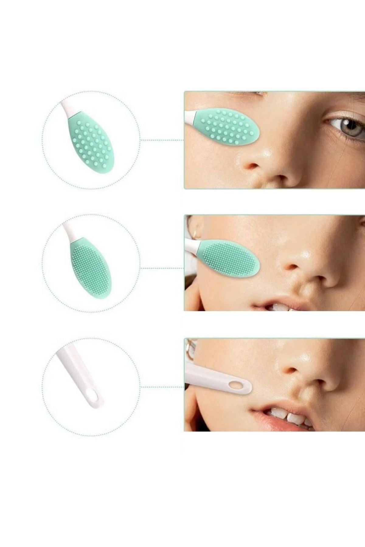 Cilt Ve Yüz Temizleyici Siyah Nokta ve Dudak Peeling Fırçası