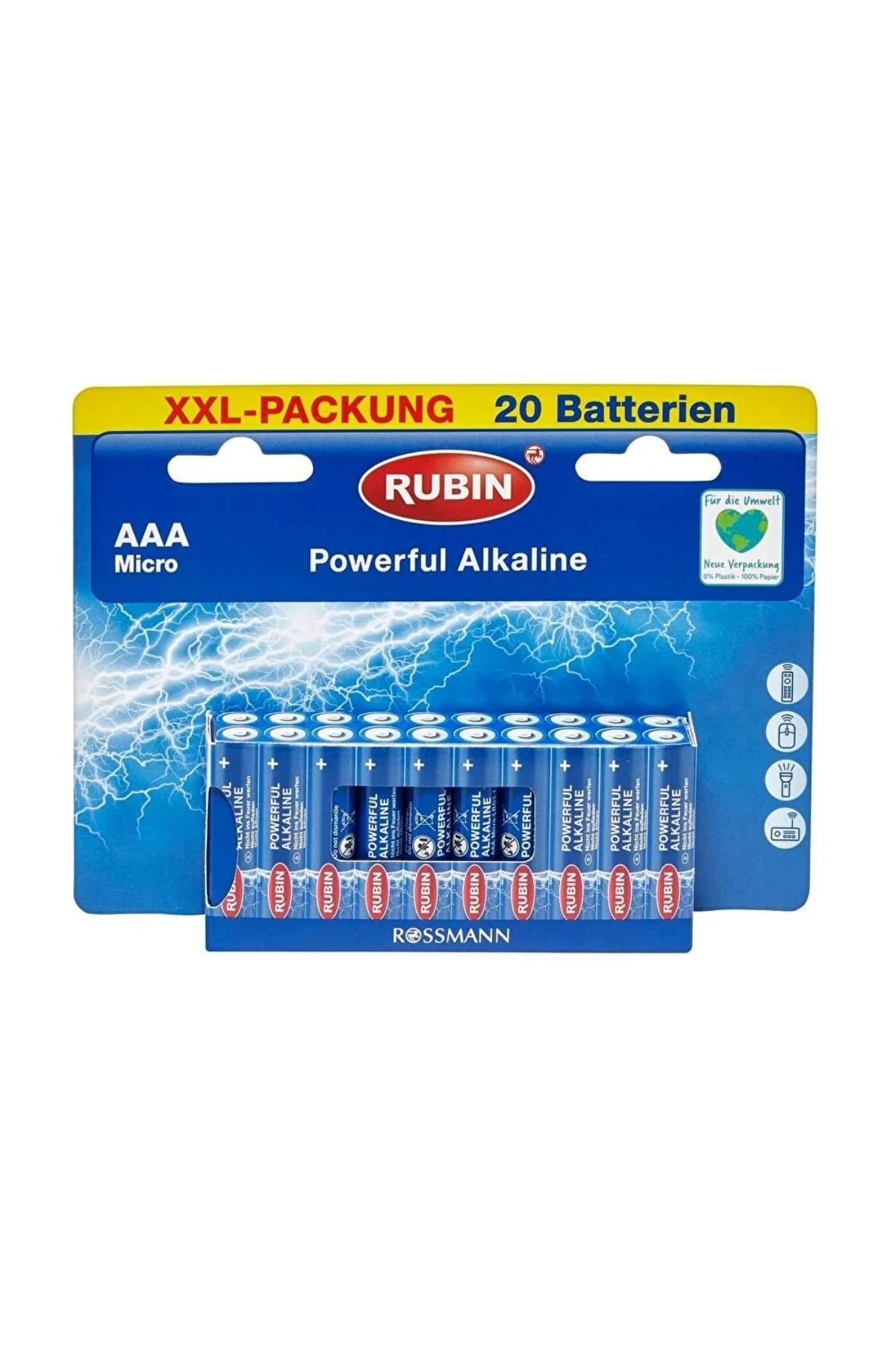 Alkalin AAA İnce Pil 1,5V 20'li 20 Adet