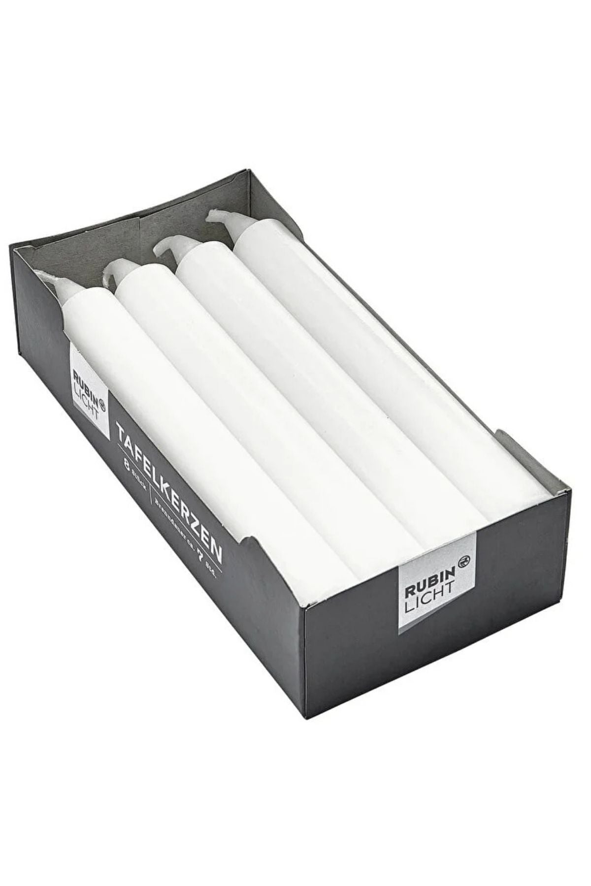 Beyaz Şamdan Mum 8'Li