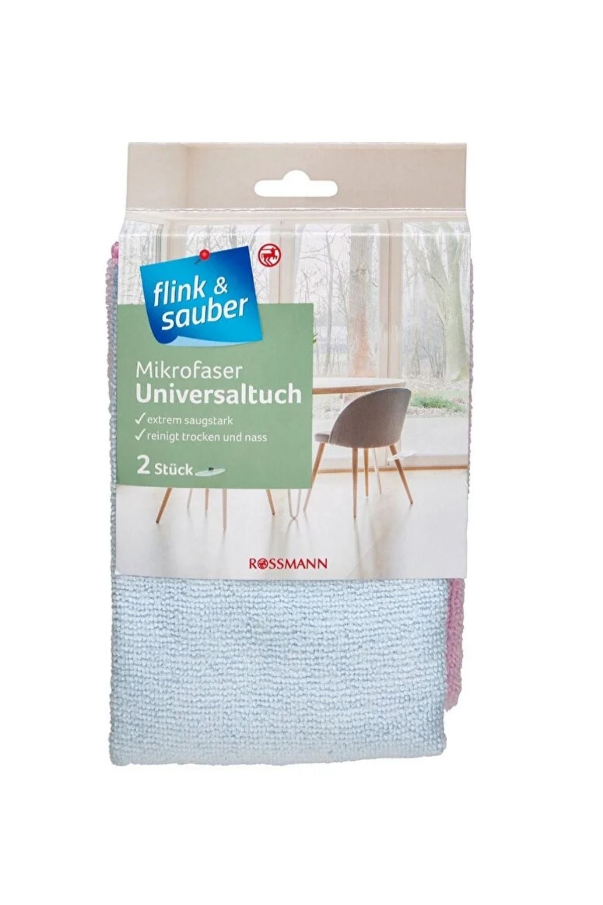Mikrofiber Çok Emici Genel Temizlik Bezi 32x35 cm 2'Li Ürün ana görseli