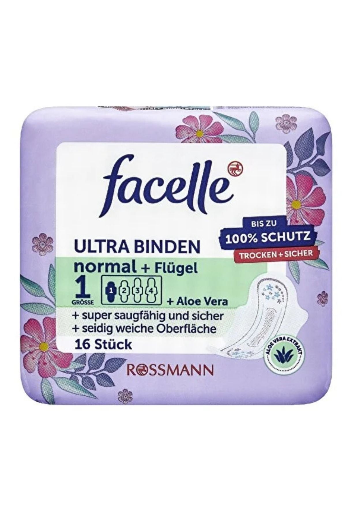 Ped Ultra Normal Kanatlı Aloe Veralı 16'lı Ürün ana görseli