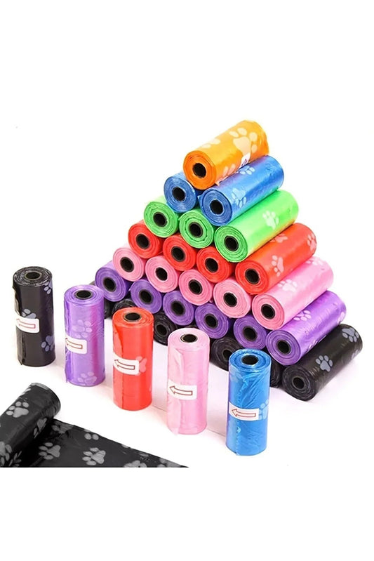 Kedi Köpek Bakım Kaka Dışkı Torbası Poşeti Kaka Almak İçin Pratik Torba 60 Adet (23cmx32cm)