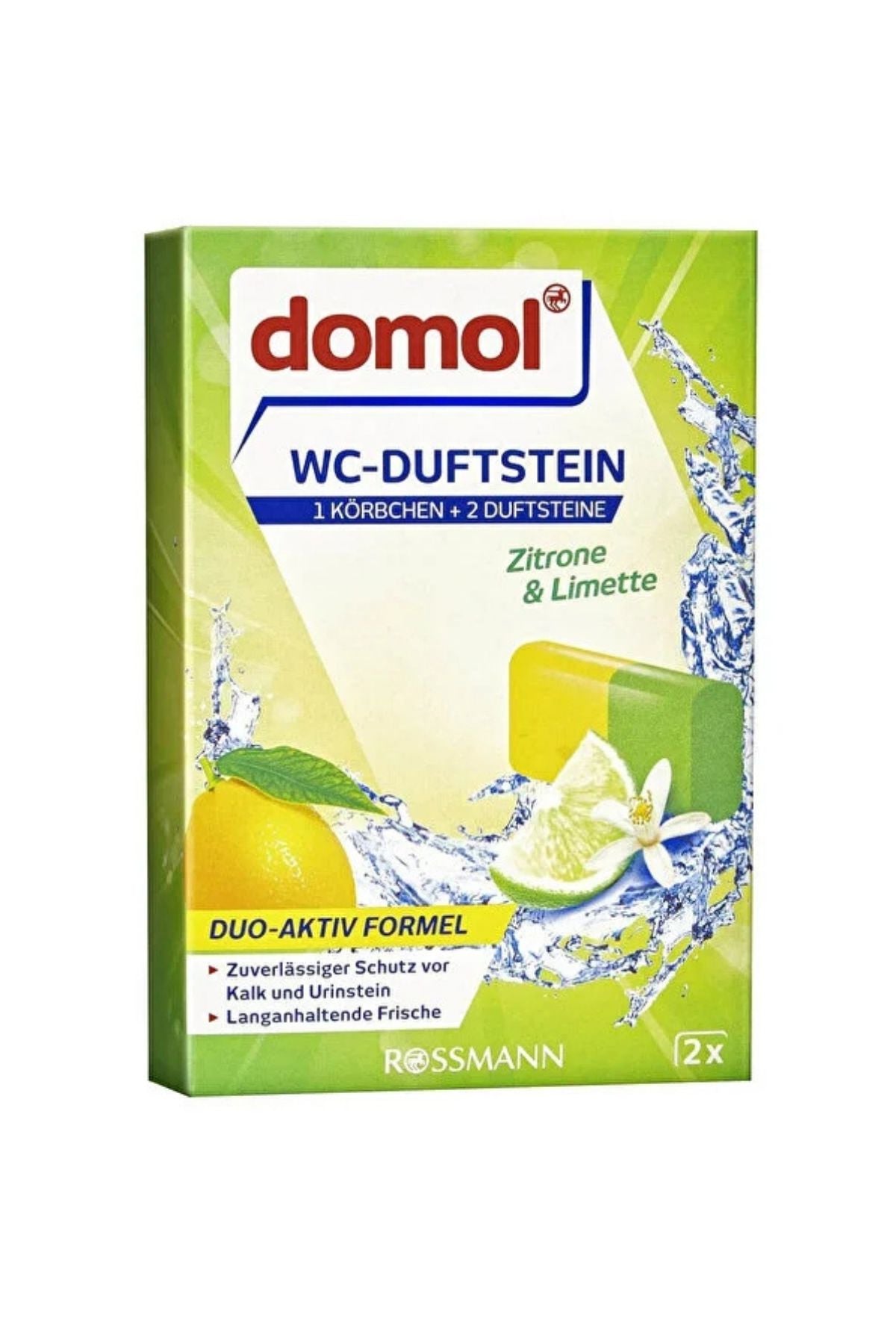 WC Kokusu Klozet Blok, Askı Aparatlı Limon 2 x 40 gr Ürün ana görseli
