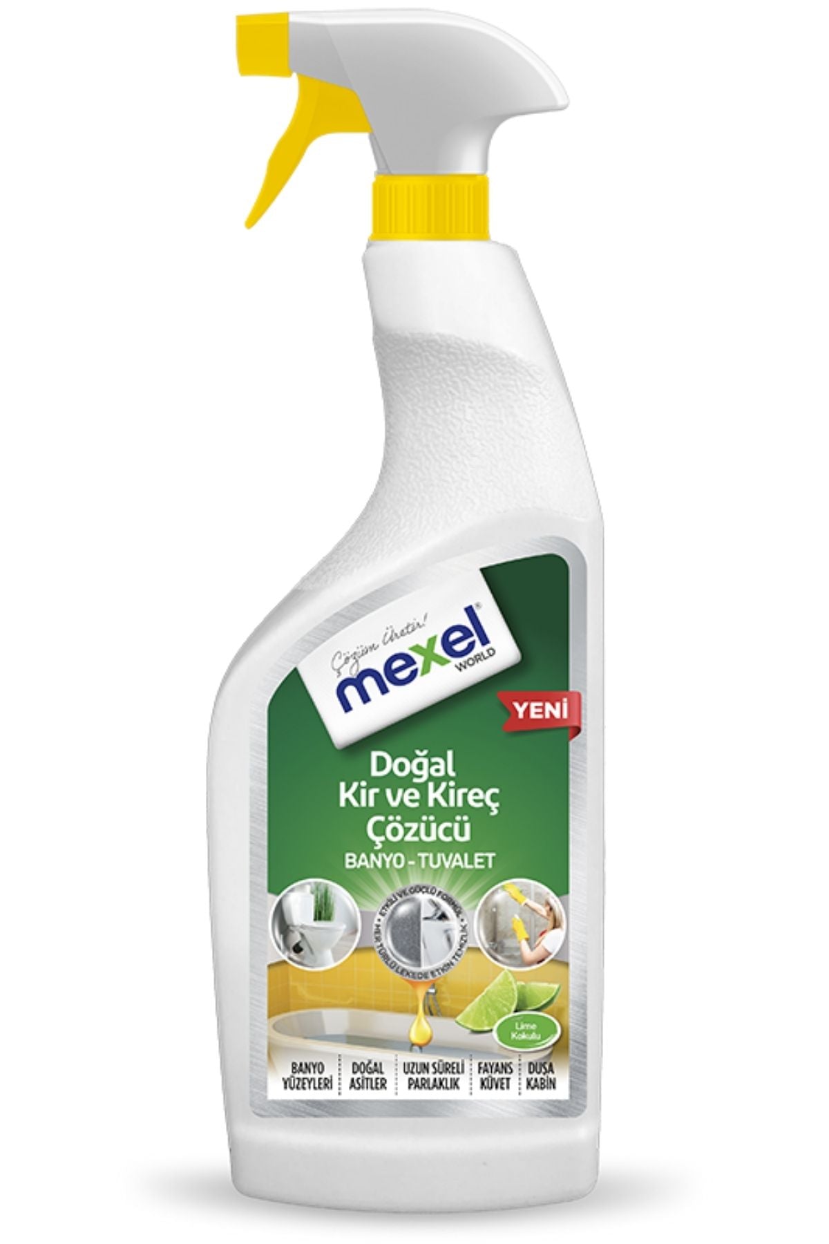 Doğal Banyo Tuvalet Kir Ve Kireç Çözücü Lime Kokulu 750 Ml