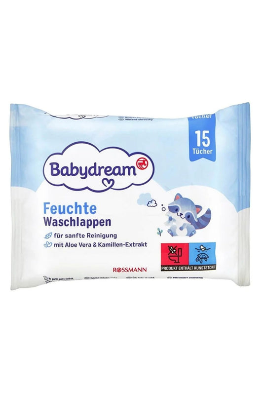 Bebek Islak Mendil Hassas Cilt, Aloe Veralı 15'Li