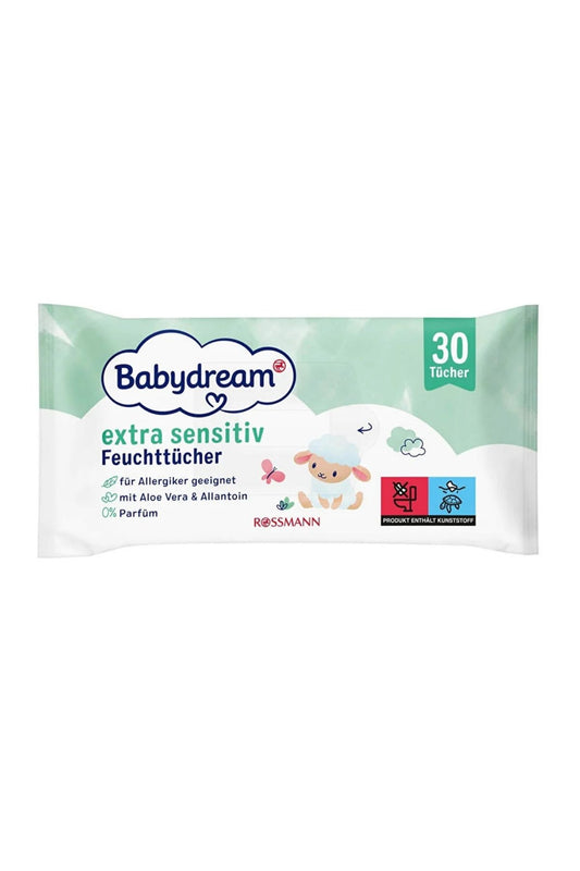 Bebek Islak Mendil Çok Hassas Cilt, Aloe Veralı 30'Lu
