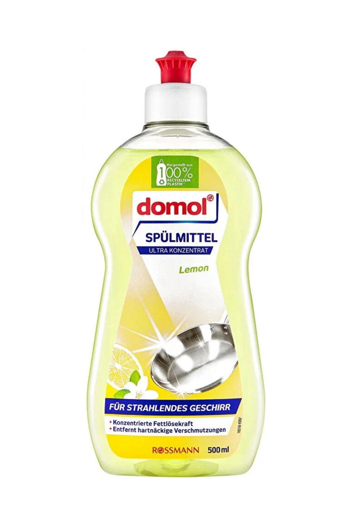 Bulaşık Deterjanı, Yağ Çözücü Limonlu, Konsantre, Elde Yıkama 500 Ml Ürün ana görseli