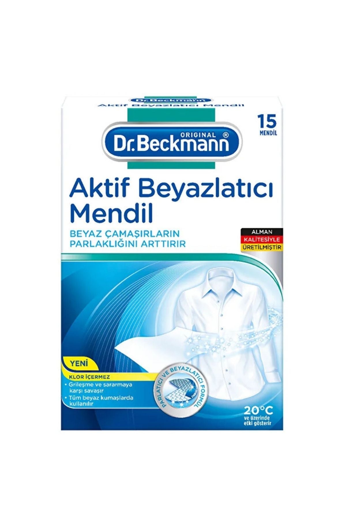 Aktif Beyazlatıcı Mendil 15’li Ürün ana görseli