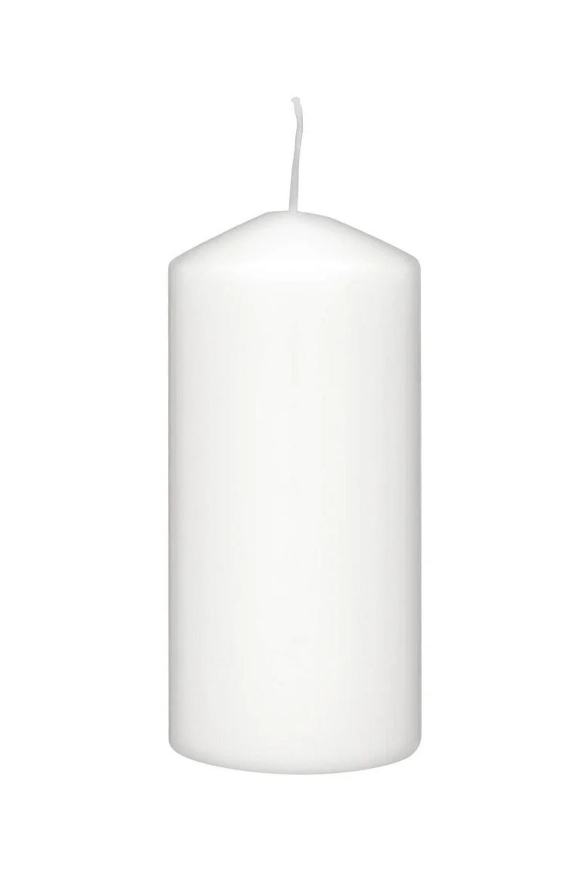 Silindir Mum Beyaz, 150x75 mm