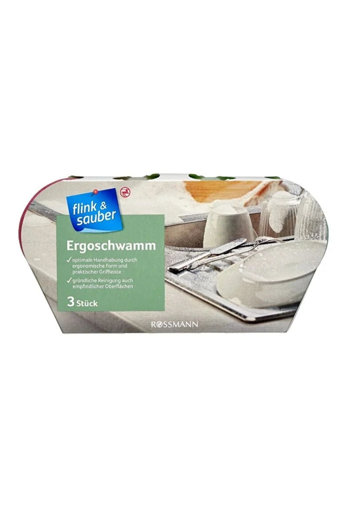 Ergonomik Sünger 3'Lü Ürün ana görseli