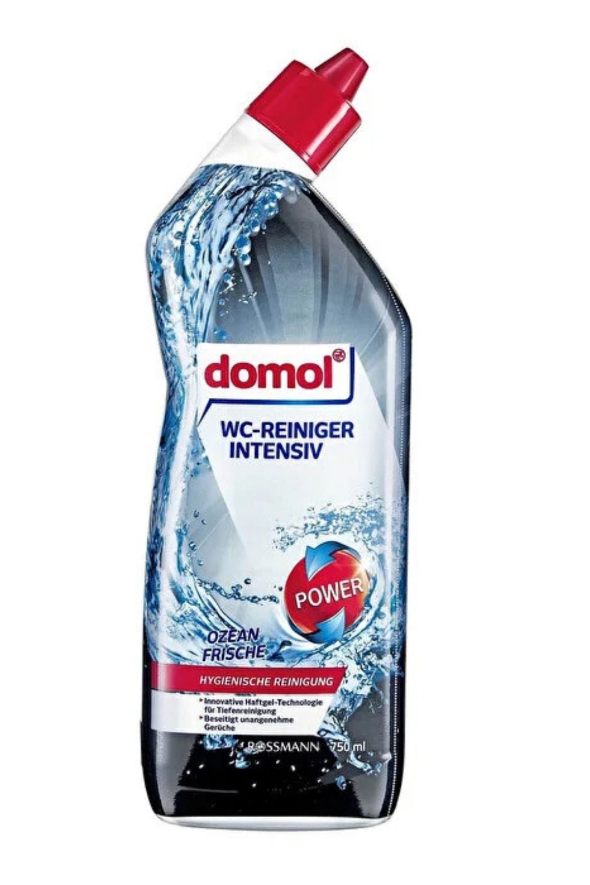 Tuvalet Temizleyici Jel, Ekstra Güçlü Okyanus Kokulu, Yoğun Kıvam 750 ml Ürün ana görseli