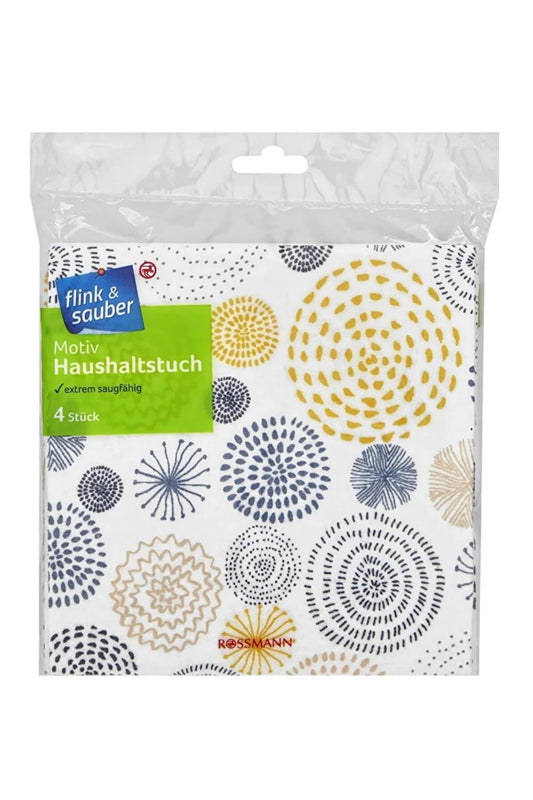 Temizlik Bezi Desenli 4'Lü