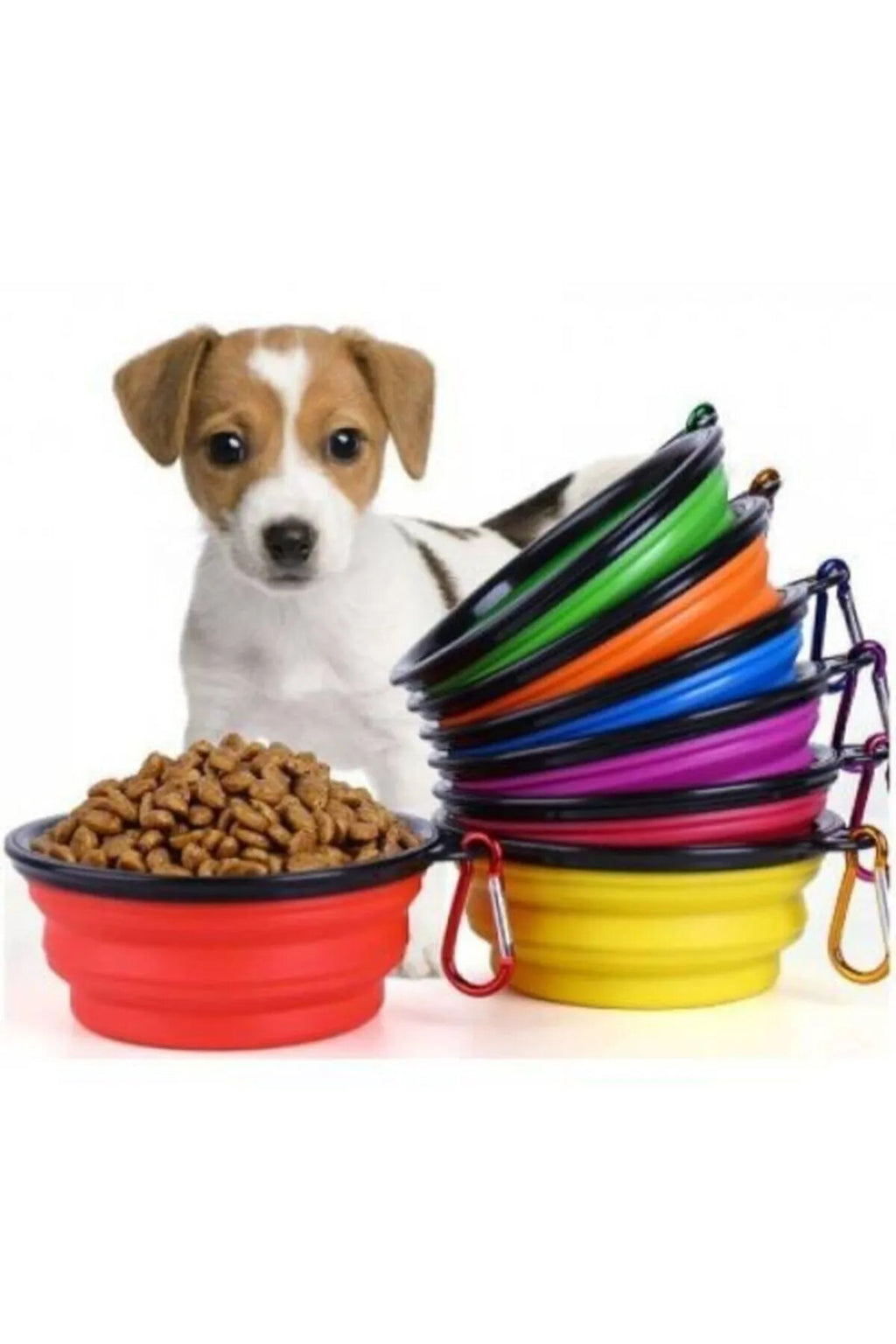Evcil Hayvan Katlanabilir Taşınabilir Kedi Köpek Mama Su Kabı