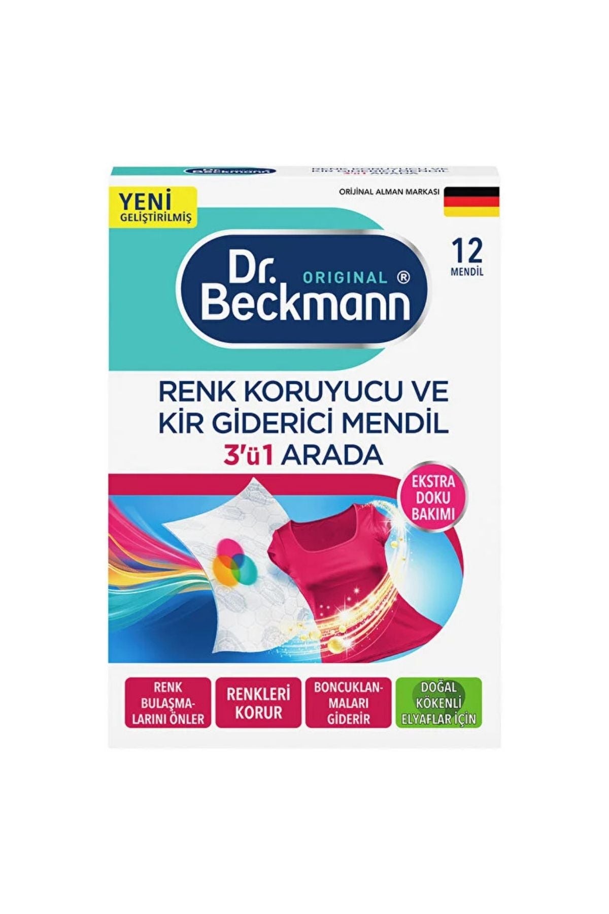 Renk Koruyucu Mendil 12'li Ürün ana görseli