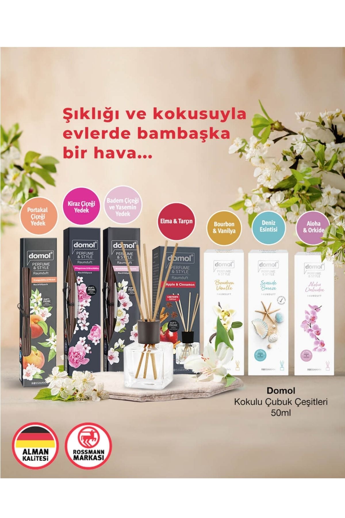 Kokulu Çubuk Bourbon Vanilya 50 ml