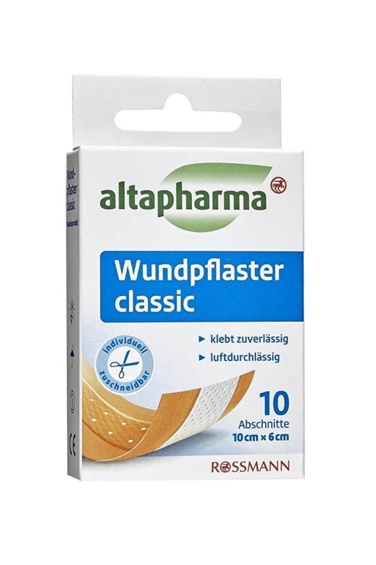 Klasik Yara Bandı Kesilebilir Boyutta 10 Adet