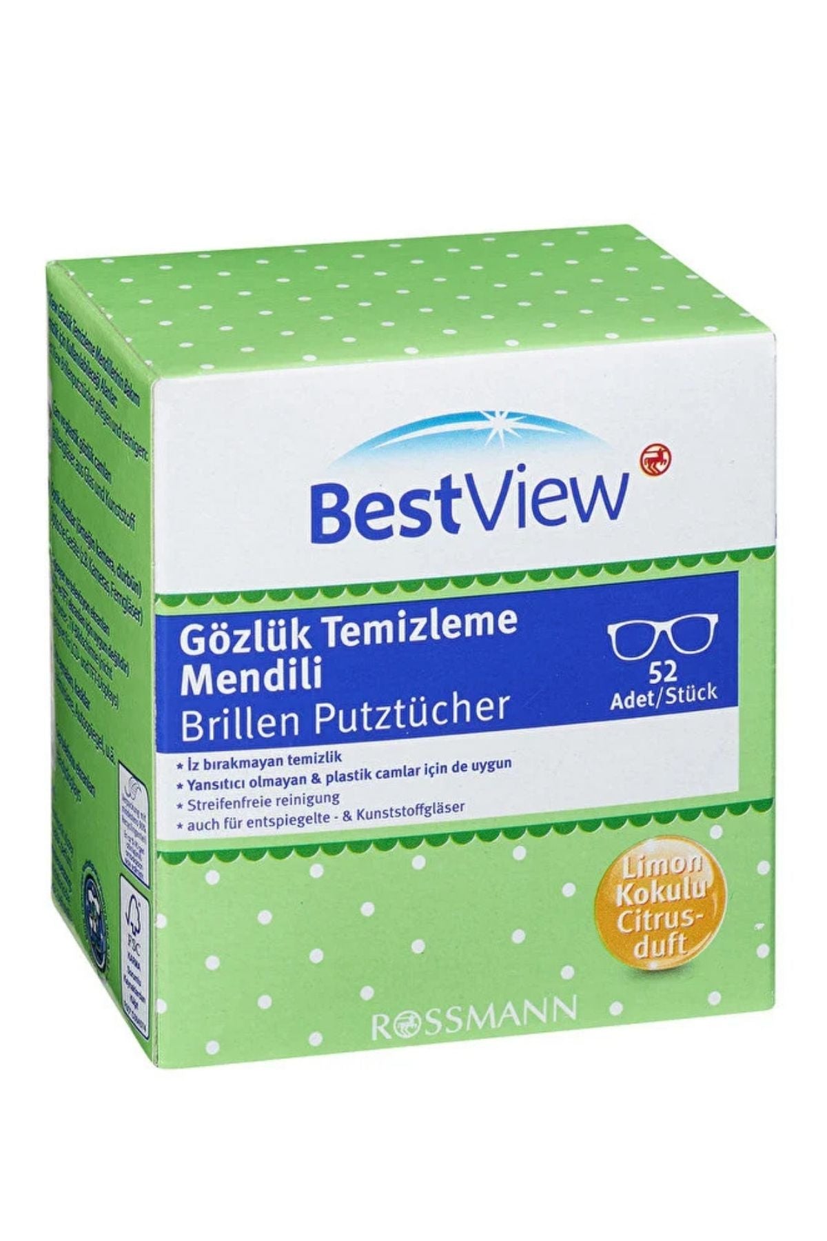 Gözlük Temizleme Mendili 52 Adet