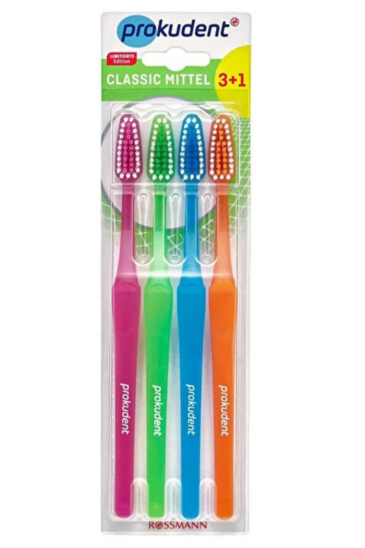 Diş Fırçası Klasik Orta 4'lü Set