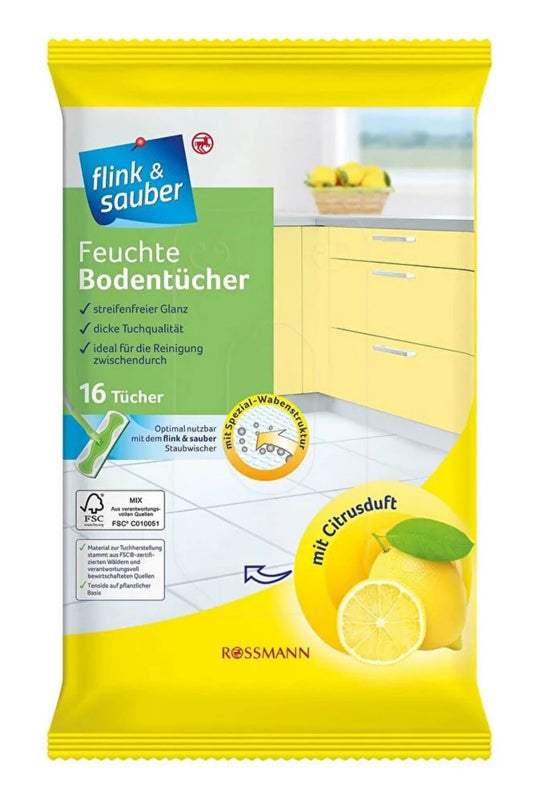 Islak Yer Bezi Narenciye Kokulu, 22x30 cm 16'Lı