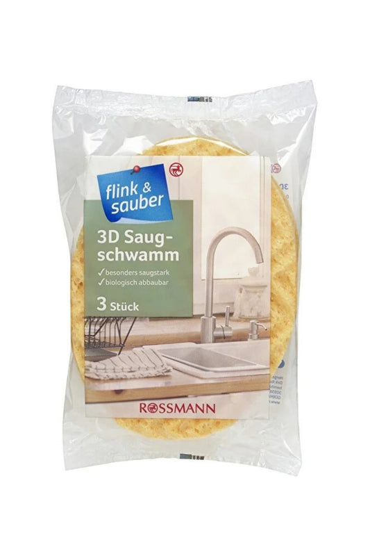 Bulaşık Süngeri 3D 3'Lü