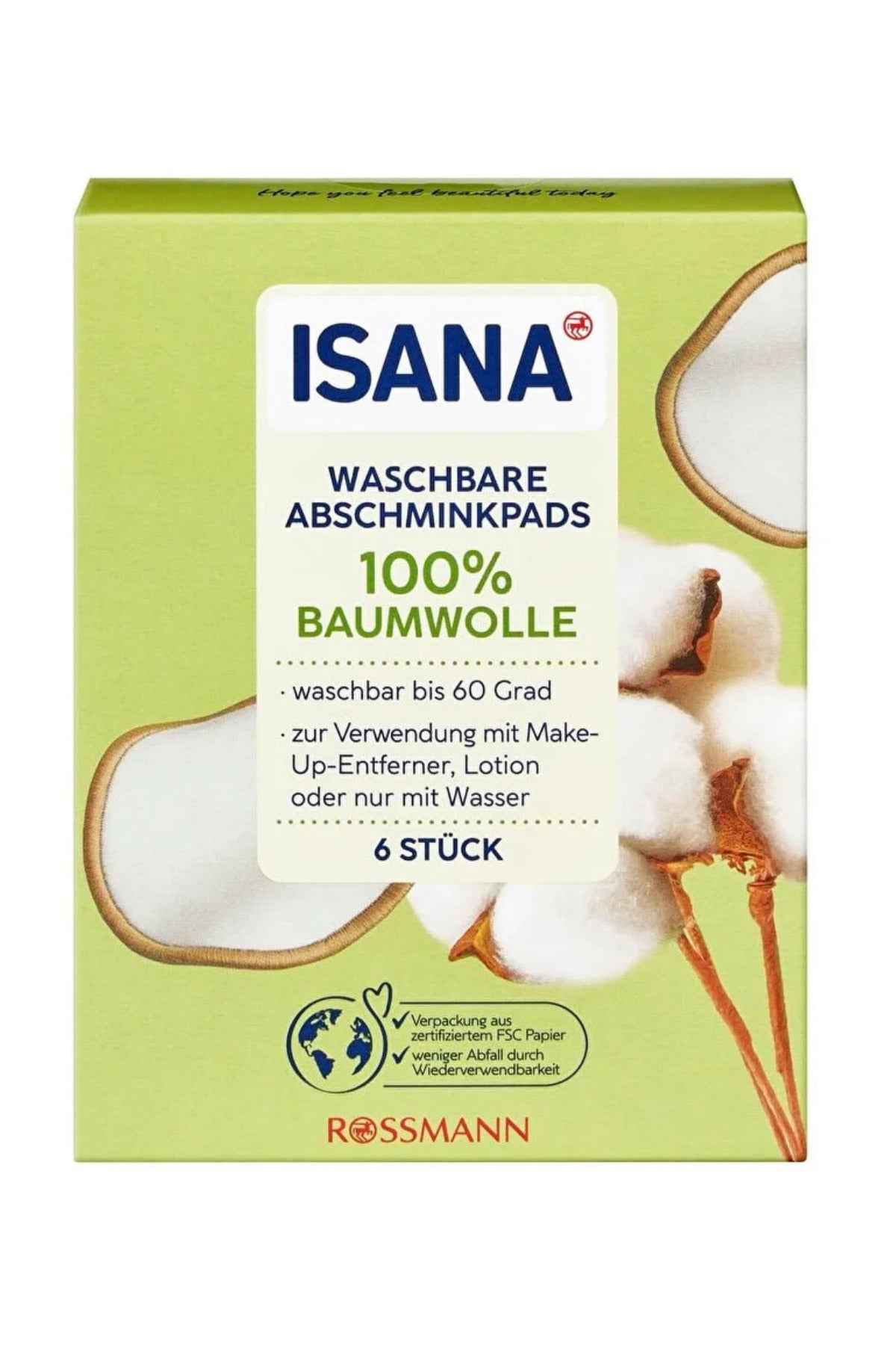 Pamuk Disk Yıkanabilir 6'Lı