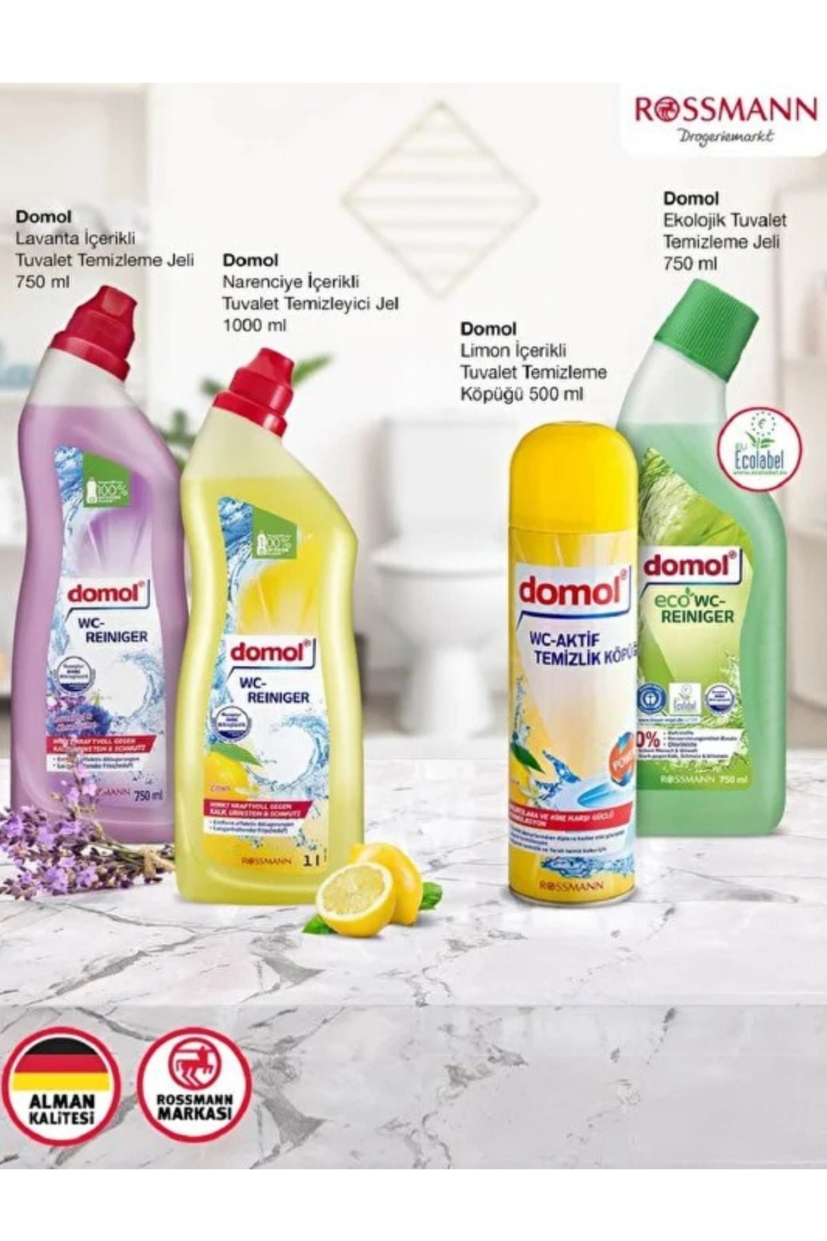 Tuvalet Temizleme Köpüğü Limon 500 ml