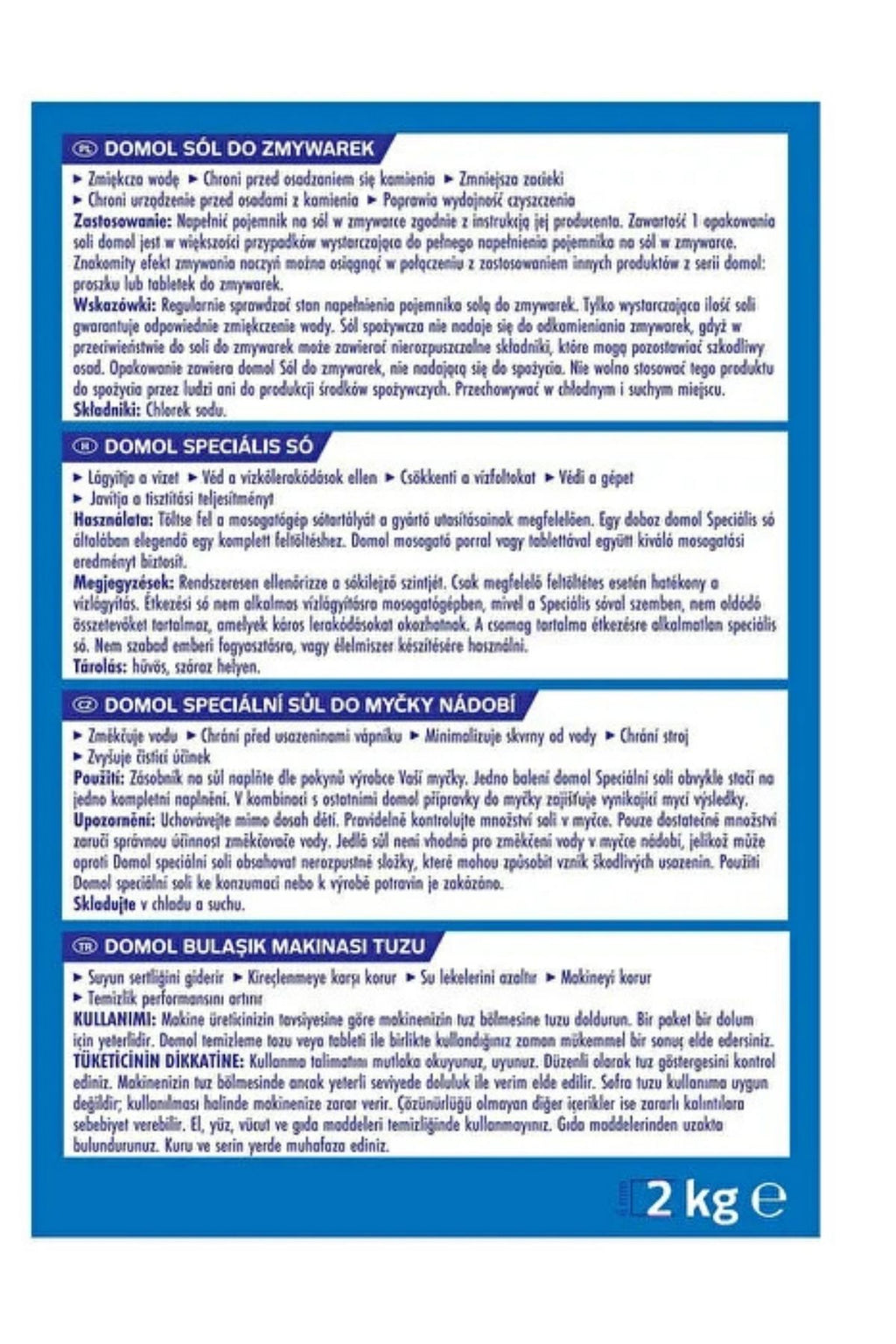 Bulaşık Makinesi Tuzu 2000 gr