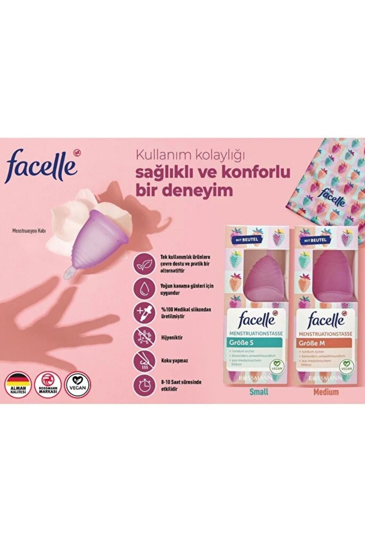 Menstruasyon Kabı Medium 1 Adet