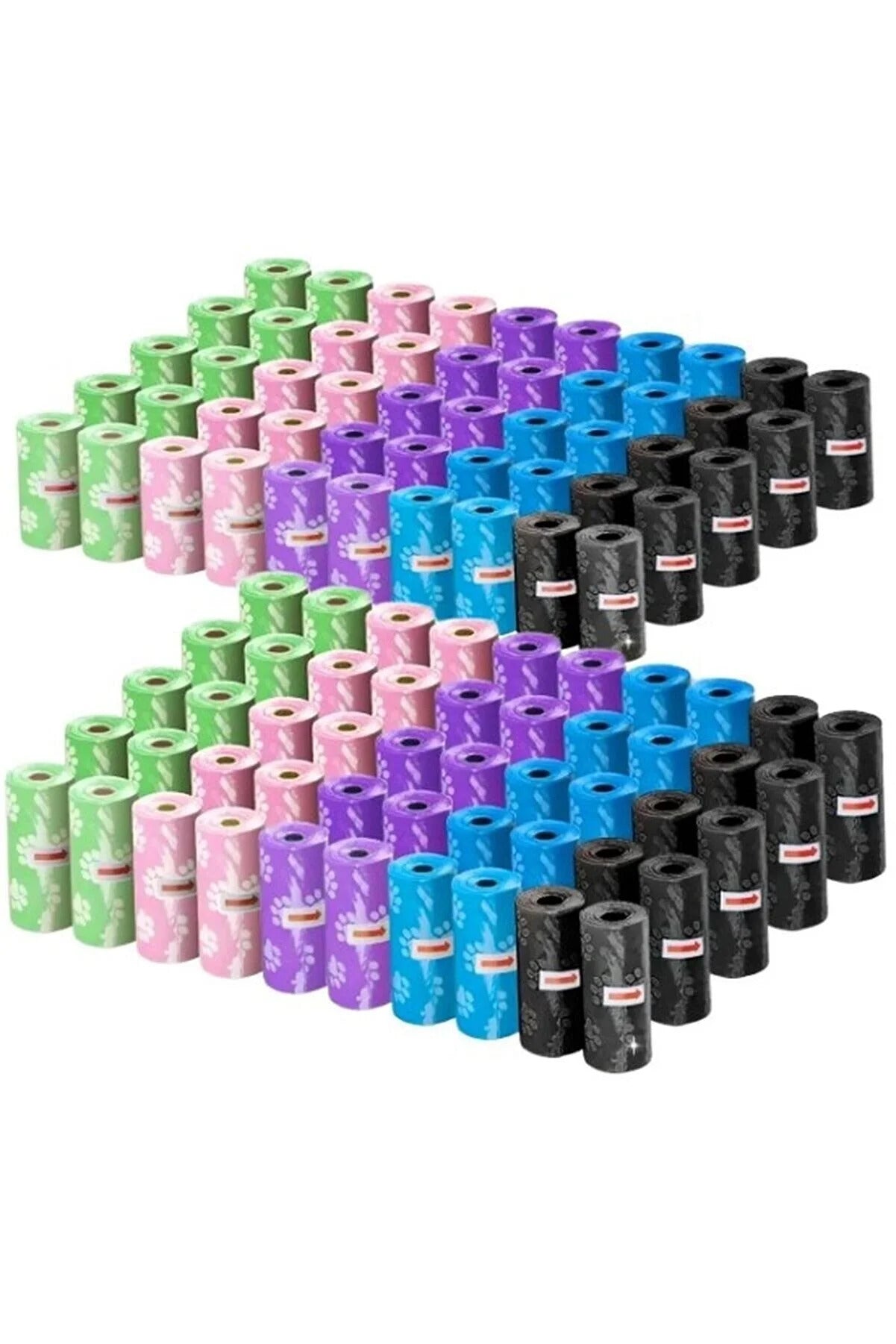 Kedi Köpek Bakım Kaka Dışkı Torbası Poşeti Kaka Almak İçin Pratik Torba 60 Adet (23cmx32cm)