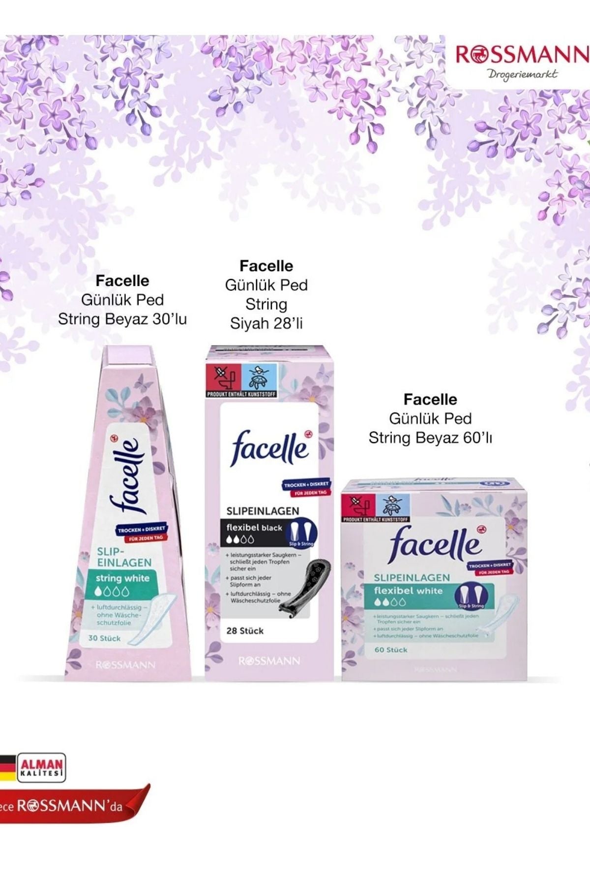 Günlük Ped String Slip Siyah 28'li