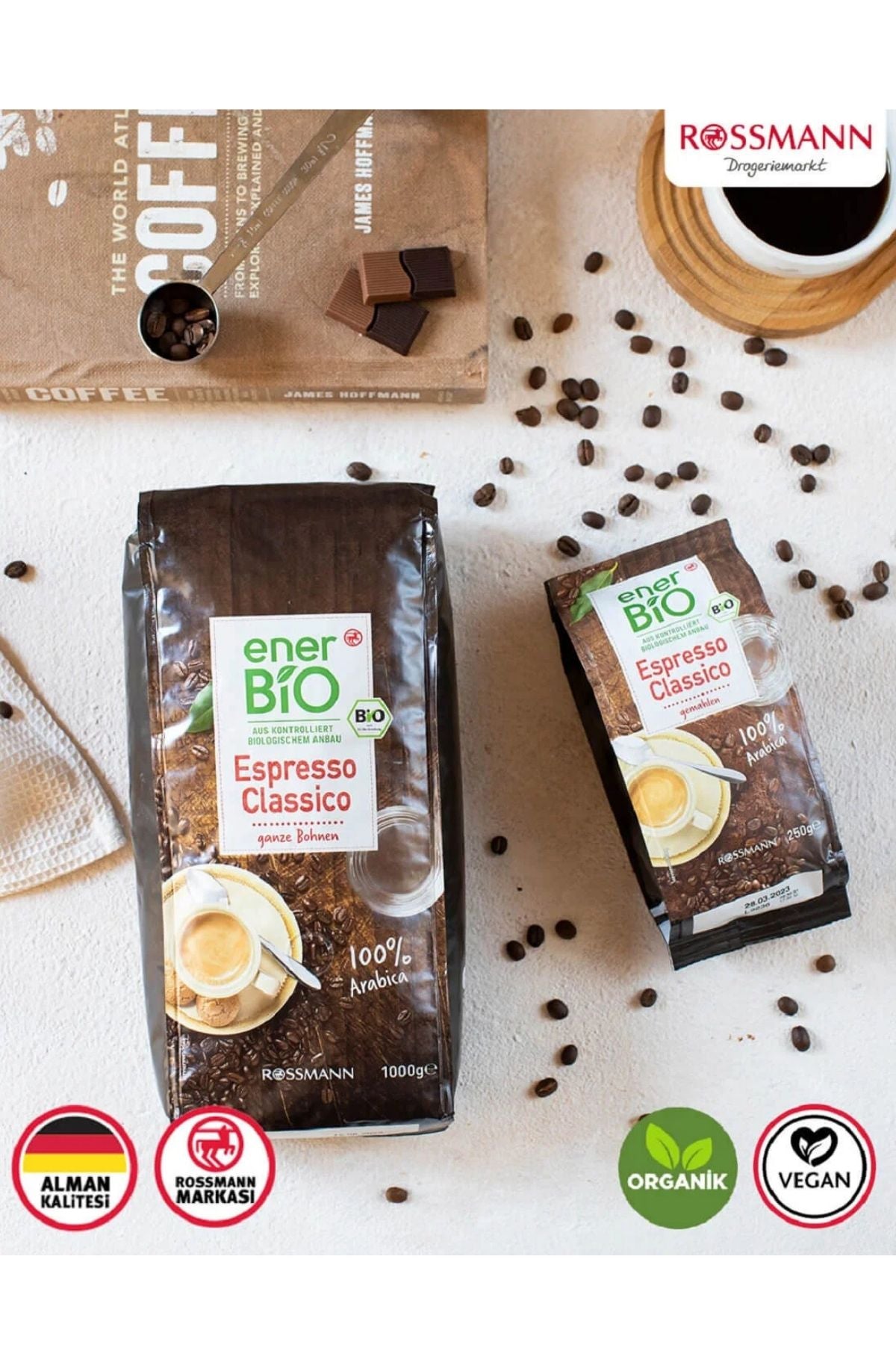 Organik Kahve Arabica Çekirdek Espresso 1000 Gr