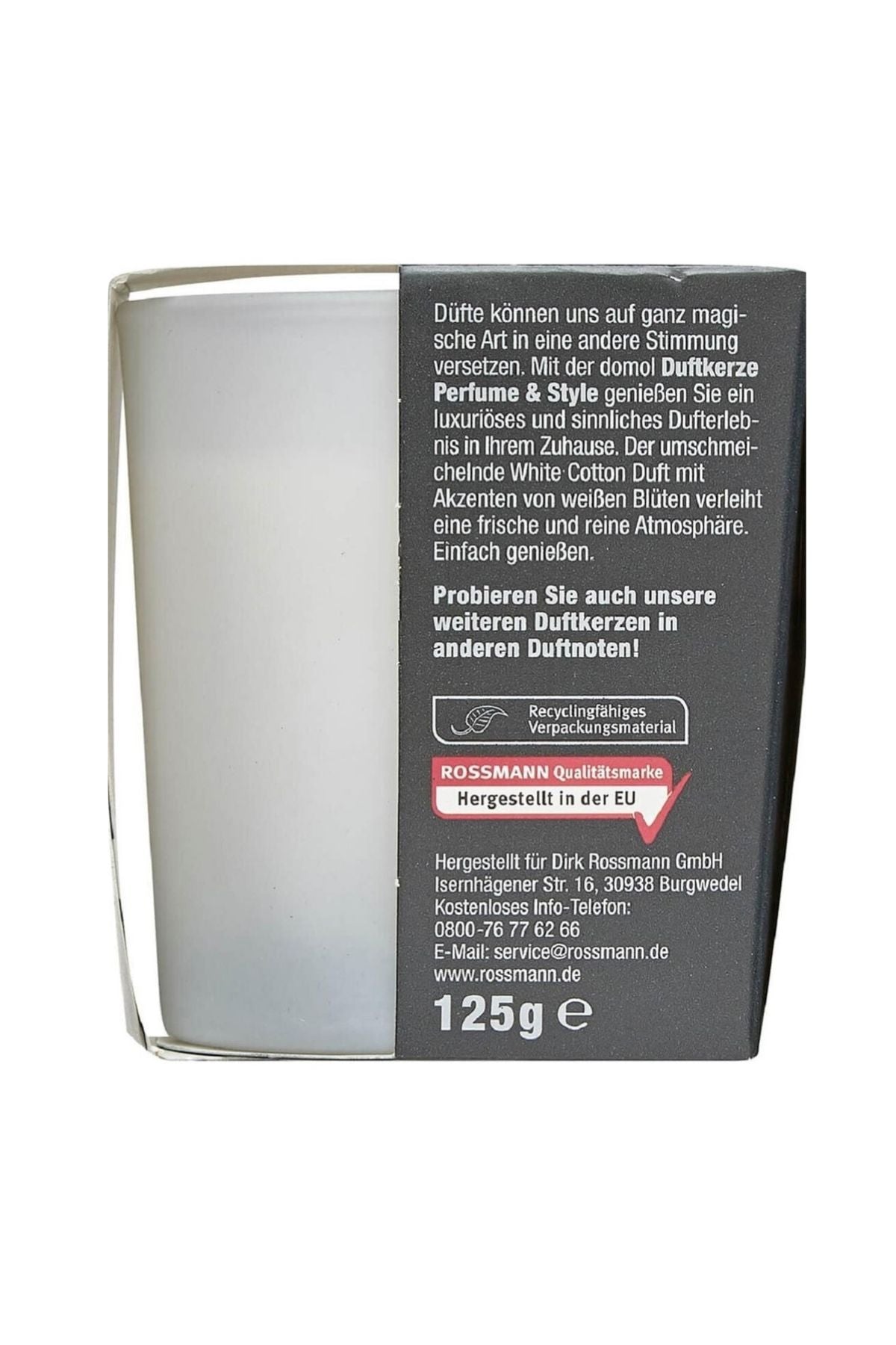 Kokulu Mum White Cotton 125 gr Ürün ikincil görseli