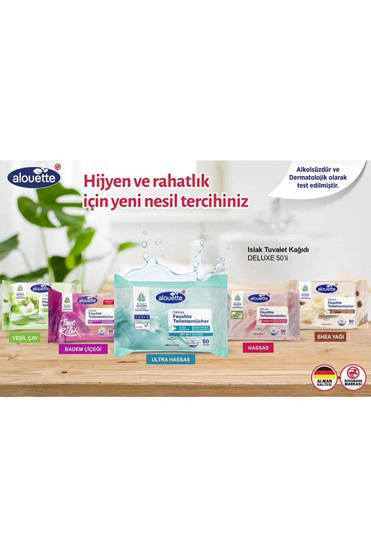 Islak Tuvalet Kağıdı Aloe Veralı 50'Li Ürün ikincil görseli