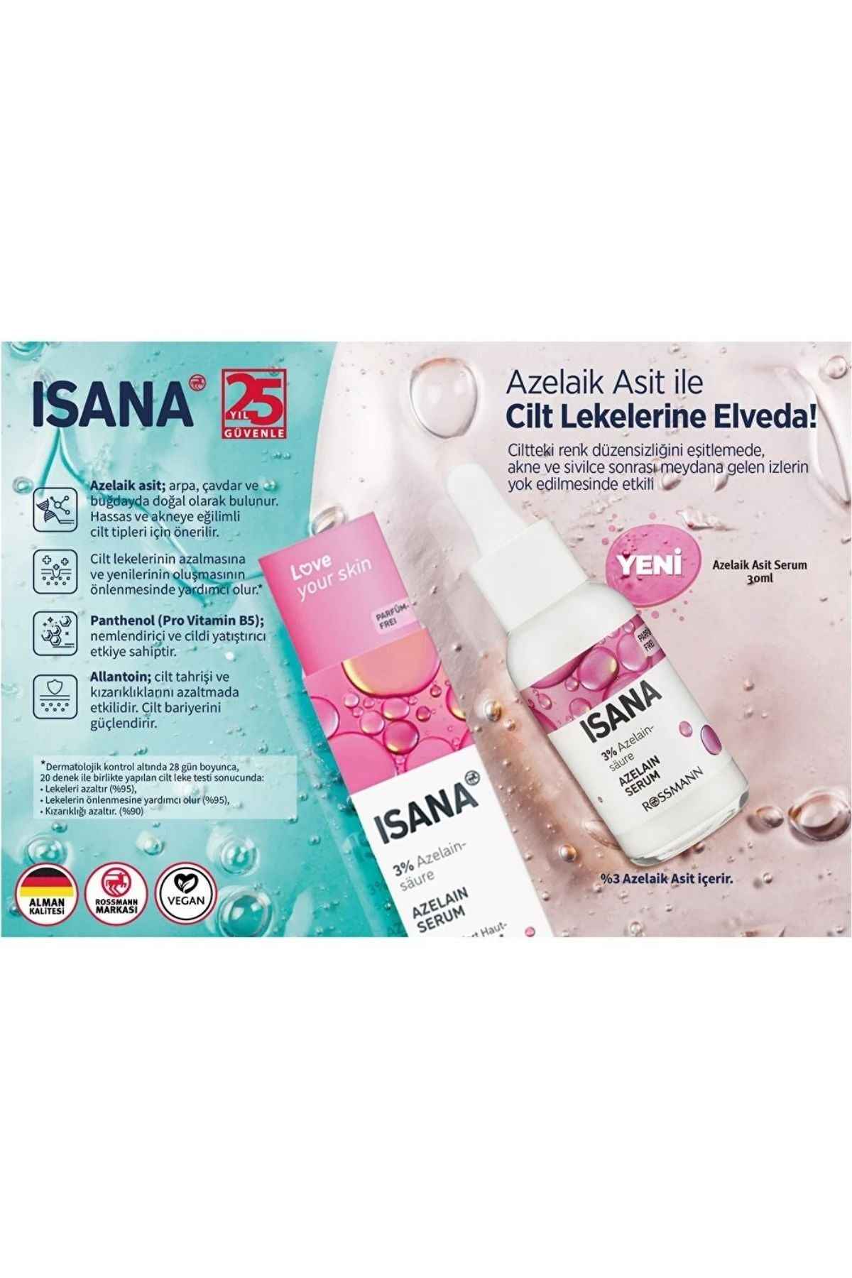 Love Your Skin Serum Azelaik Asit 30 Ml
