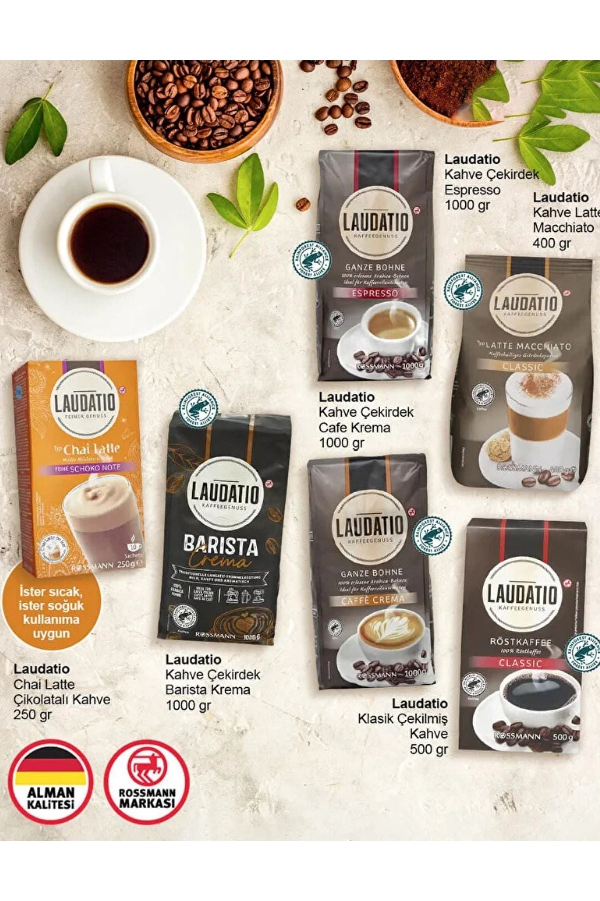 Bütün Kahve Çekirdeği Espresso 1000 Gr