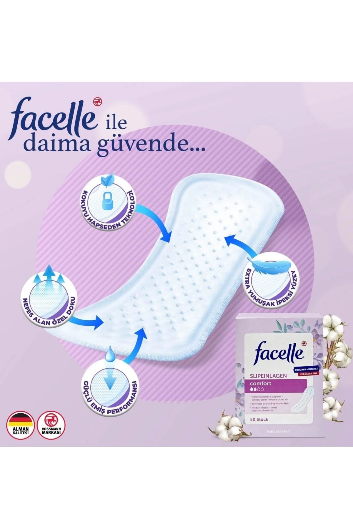 Günlük Ped Normal 50'li