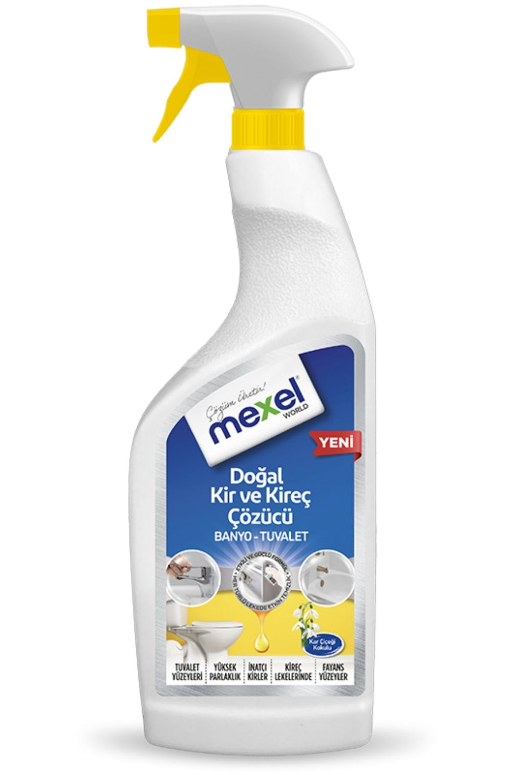 Doğal Banyo Tuvalet Kir Ve Kireç Çözücü Kar Çiçeği Kokulu 750 Ml