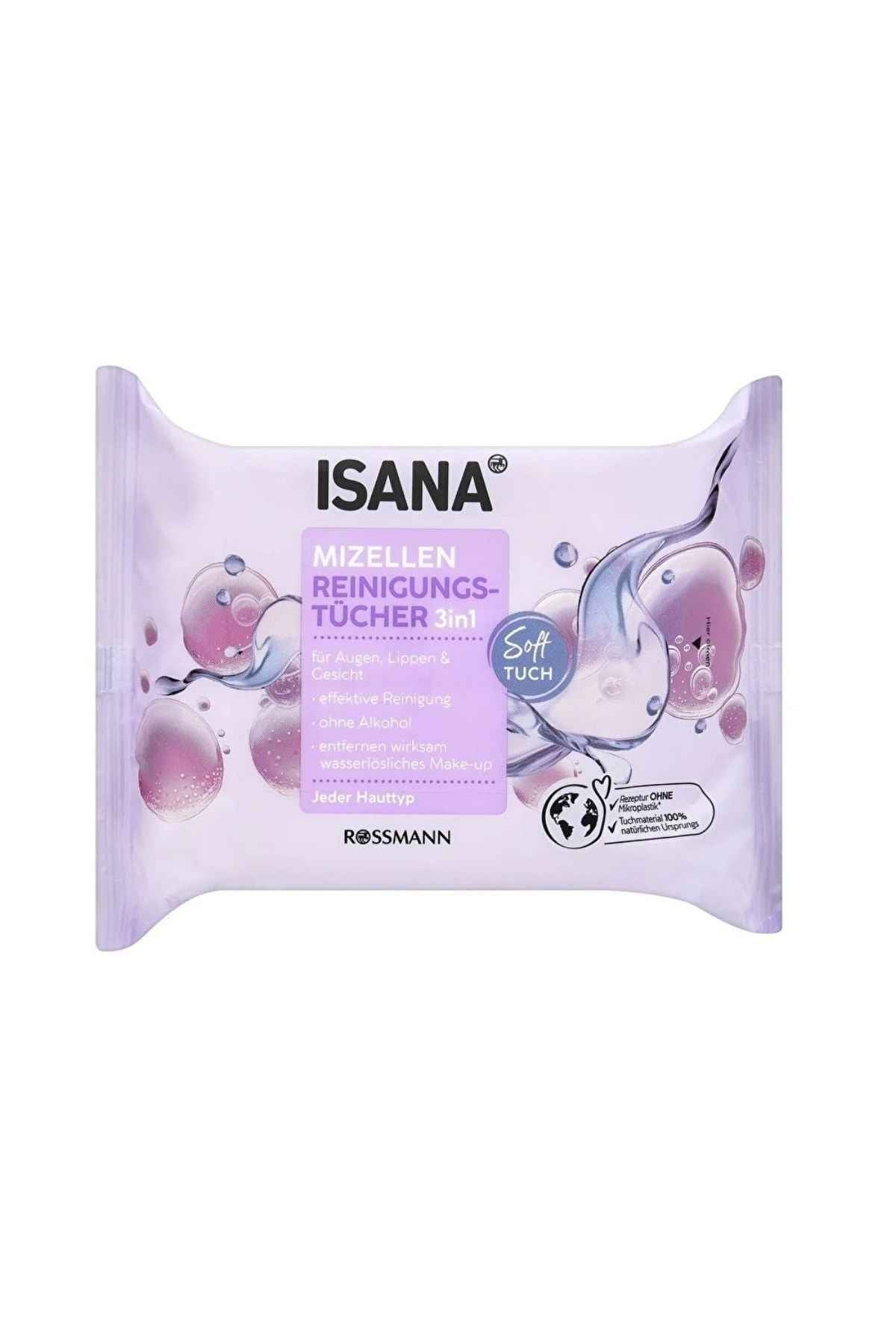 Yüz Temizleme Mendili 3in1 Kuru ve Hassas Ciltler İçin 25'Li