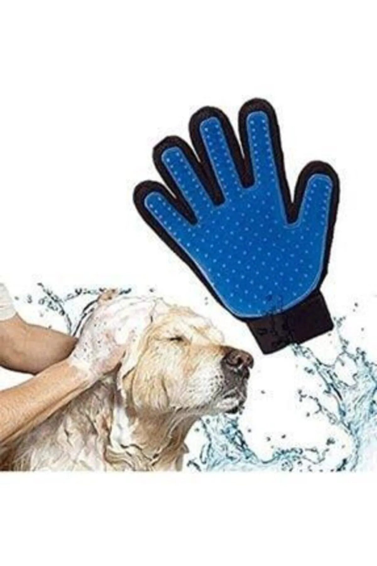 Kedi & Köpek Masaj Etkili Tüy Toplama Eldiveni Tüy Temizleyici
