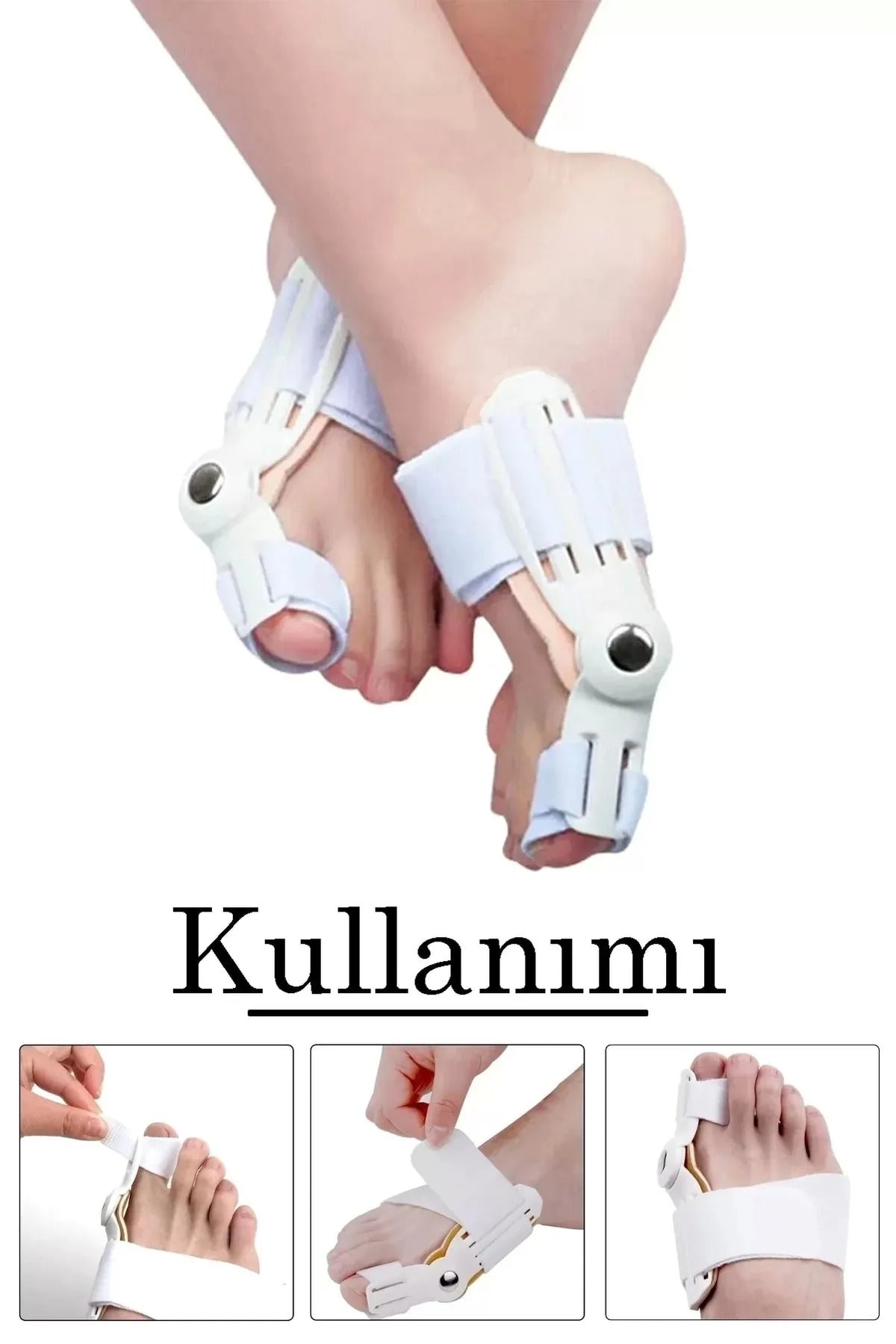 Ayak Başparmak Düzeltici Kemik Çıkığı Düzleştirici Taraklı Ayaklar Için Atel