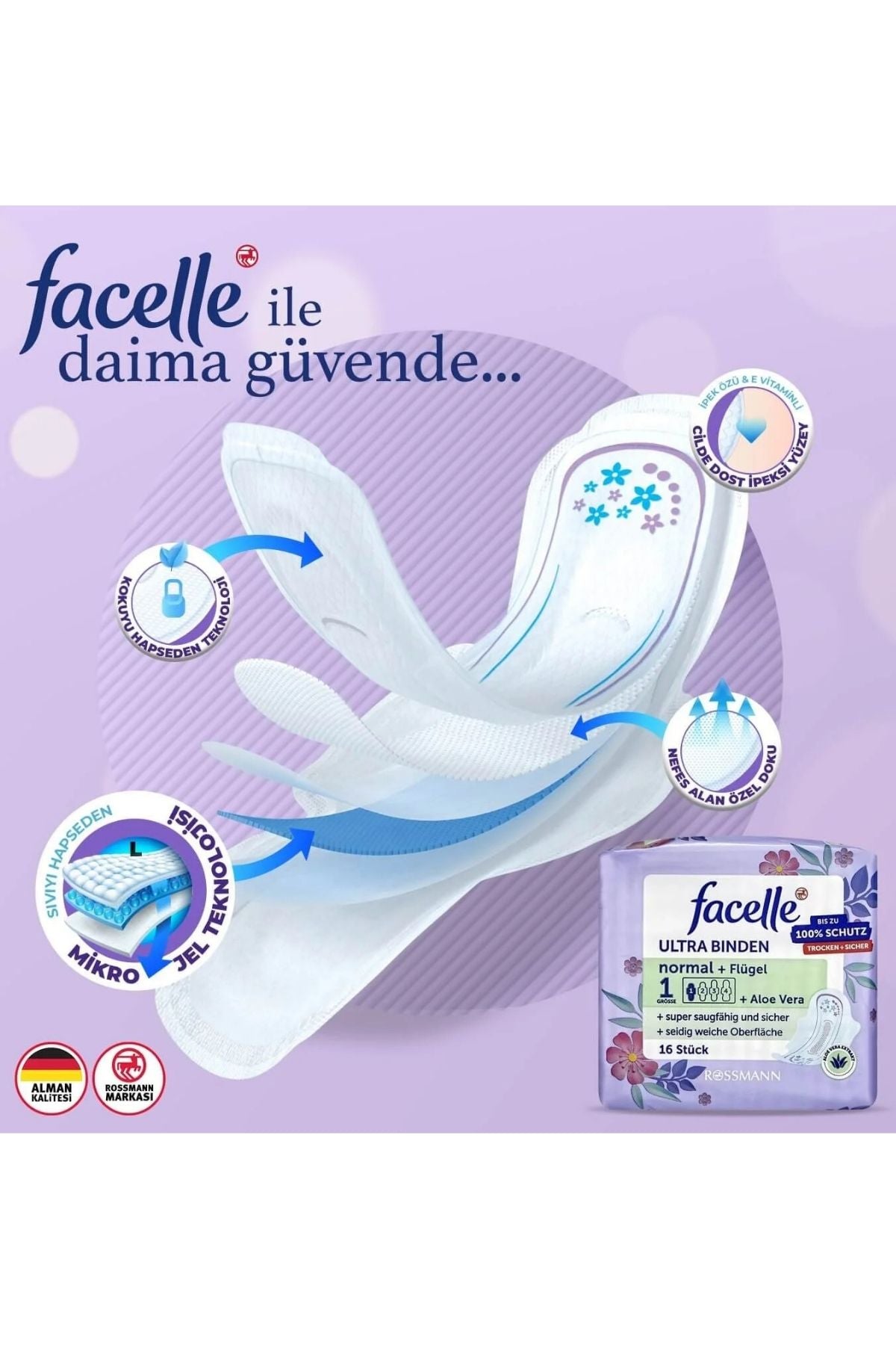 Ped Ultra Normal Kanatlı Aloe Veralı 16'lı