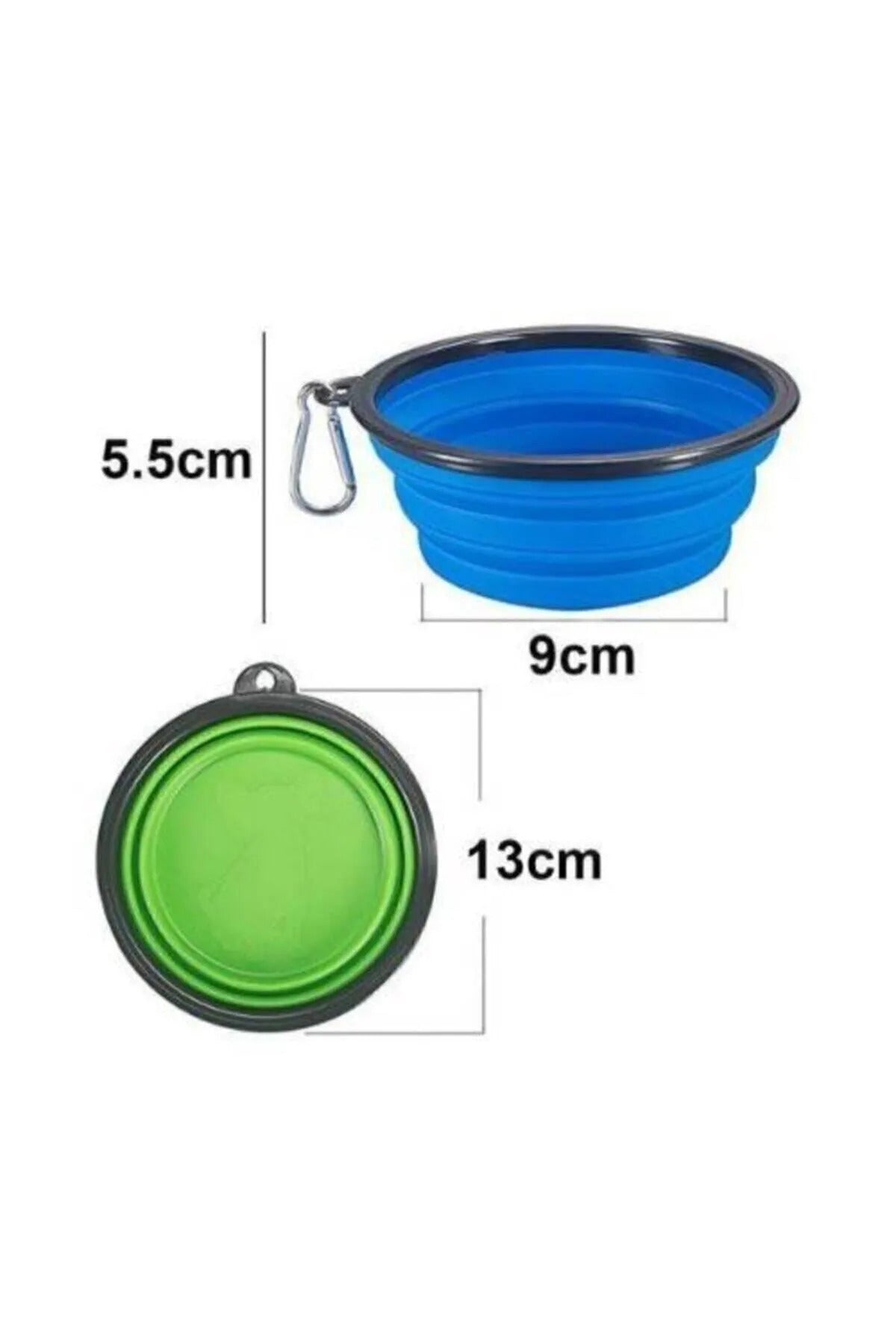 Evcil Hayvan Katlanabilir Taşınabilir Kedi Köpek Mama Su Kabı