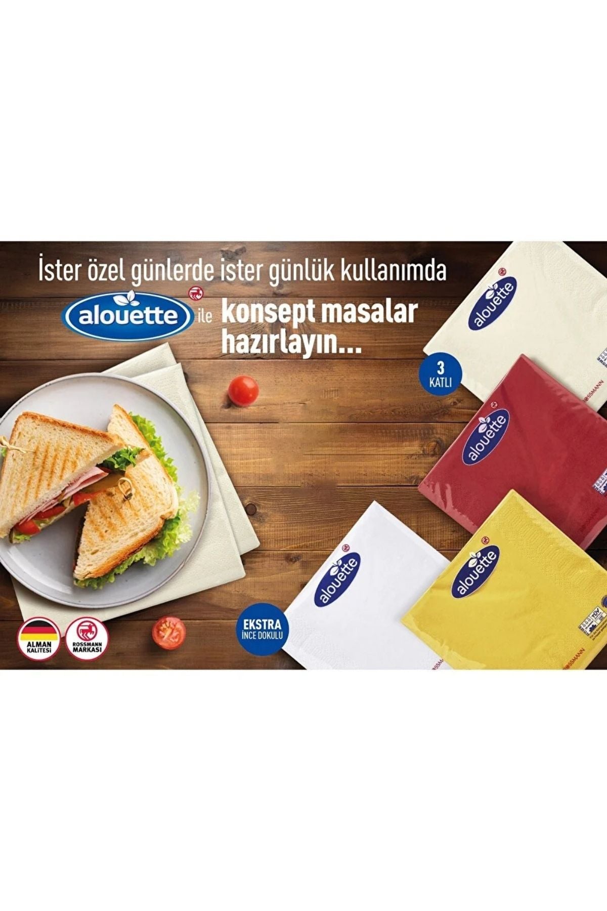 Peçete Beyaz 30'Lu