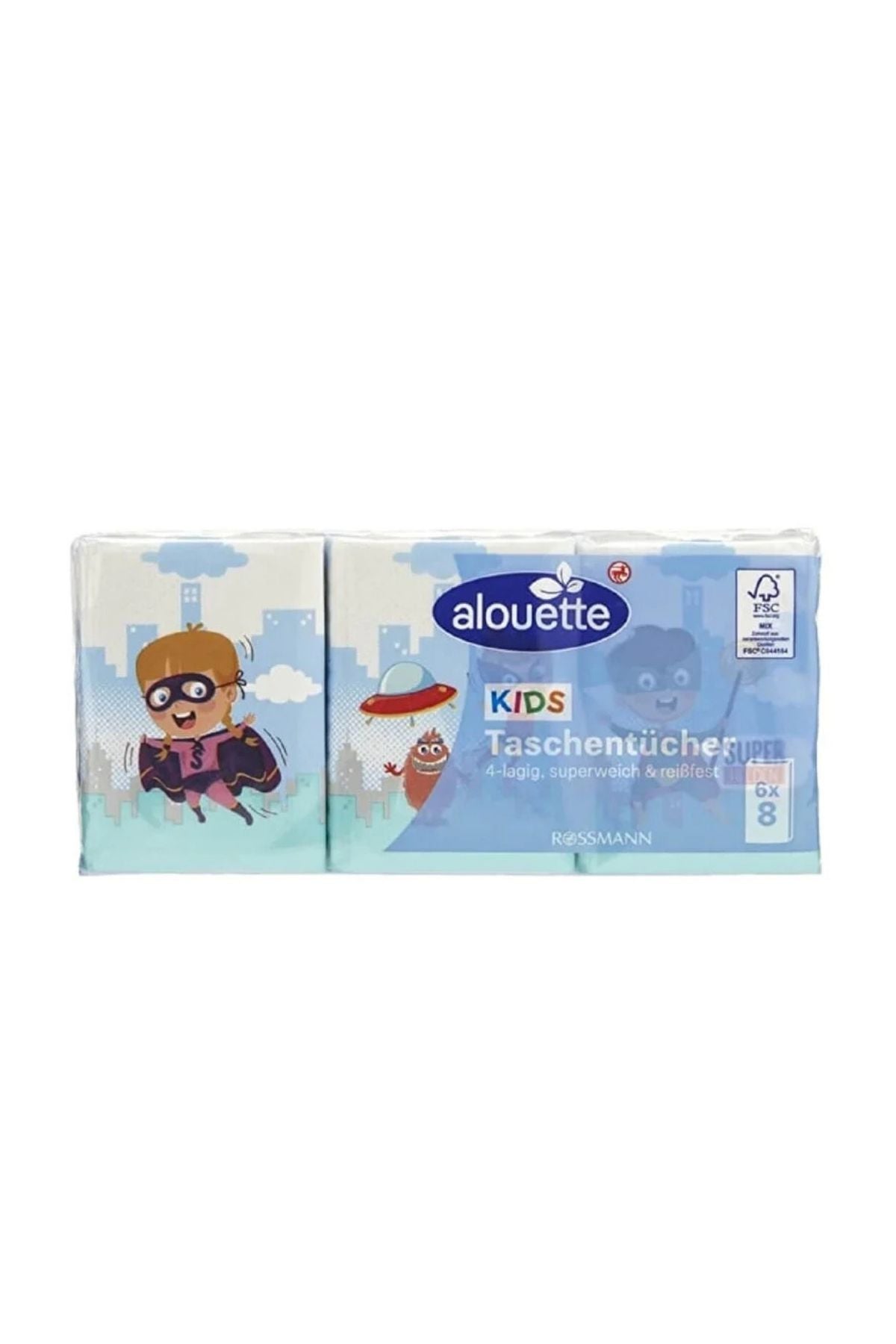 Kağıt Mendil Çocuklar için 4 Katlı 6x8'Li Ürün ana görseli